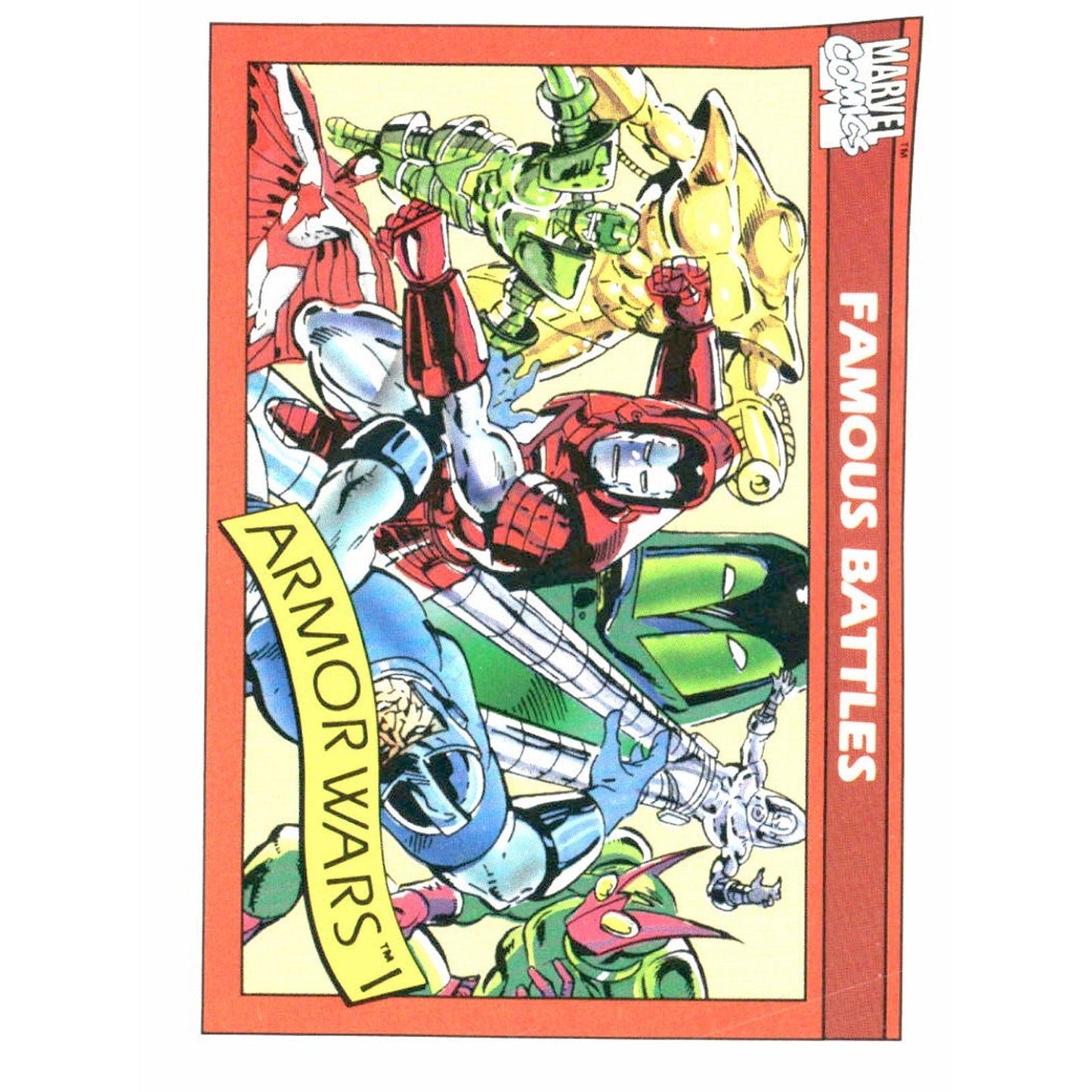 1990 Impel Marvel Universe #108 The Armor Wars - MOD Shop LLC