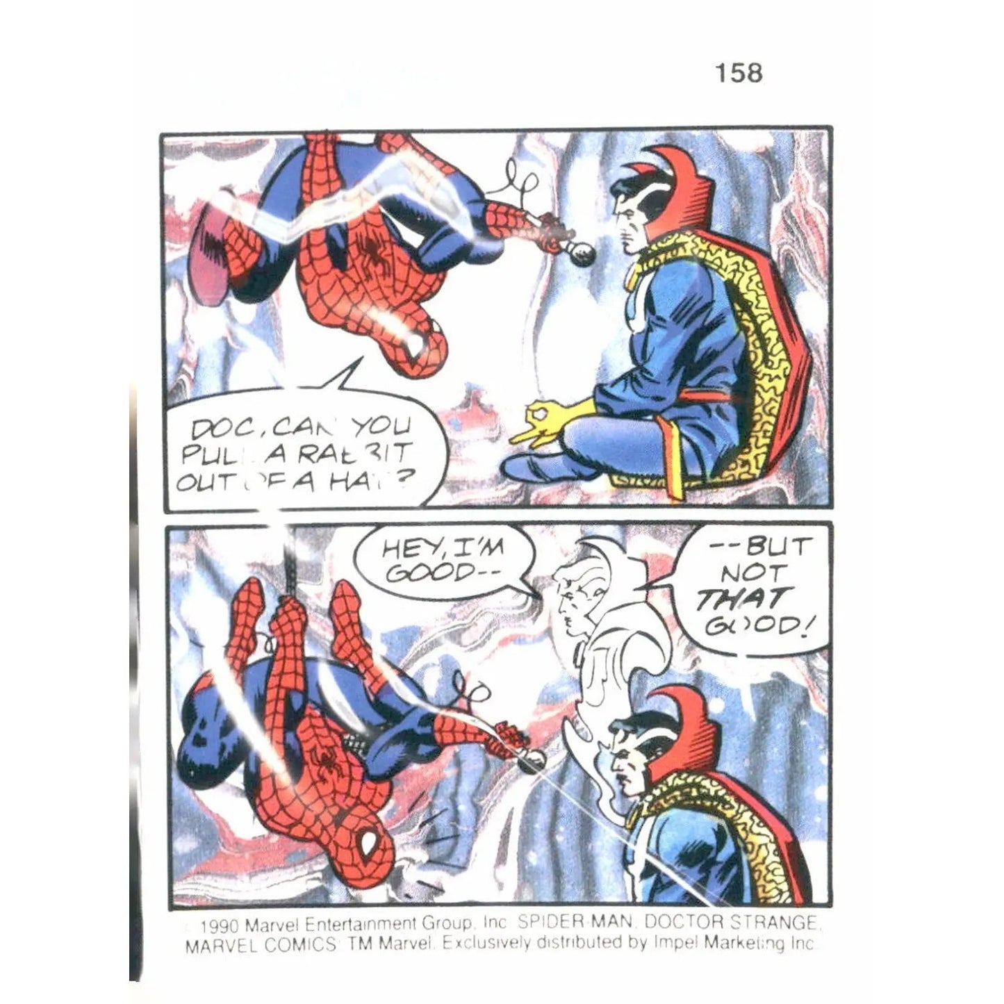 1990 Impel Marvel Universe #158 Spider - Man Presents: Doctor Strange - MOD Shop LLC
