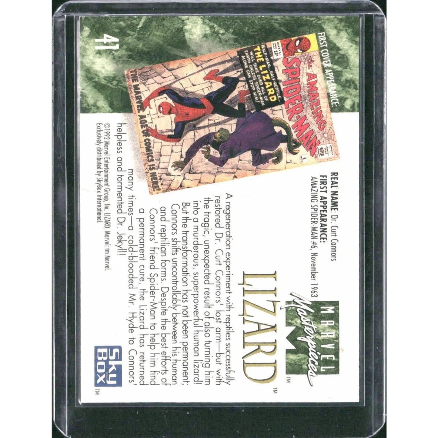 1992 SkyBox Marvel Masterpieces #41 Lizard - MOD Shop LLC