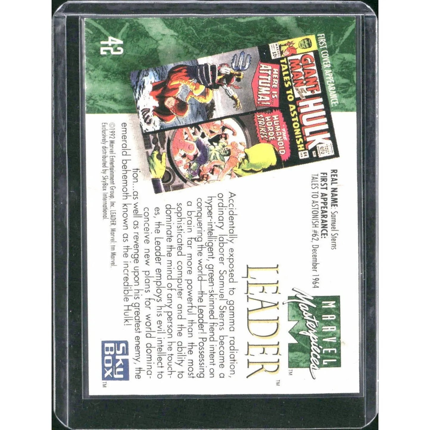 1992 SkyBox Marvel Masterpieces #42 Leader - MOD Shop LLC