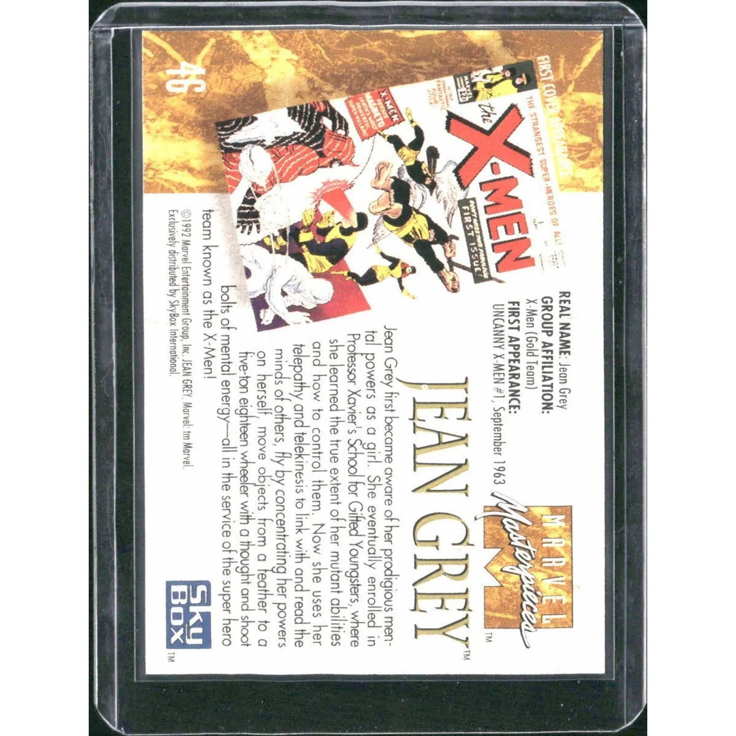 1992 SkyBox Marvel Masterpieces #46 Jean Grey - MOD Shop LLC