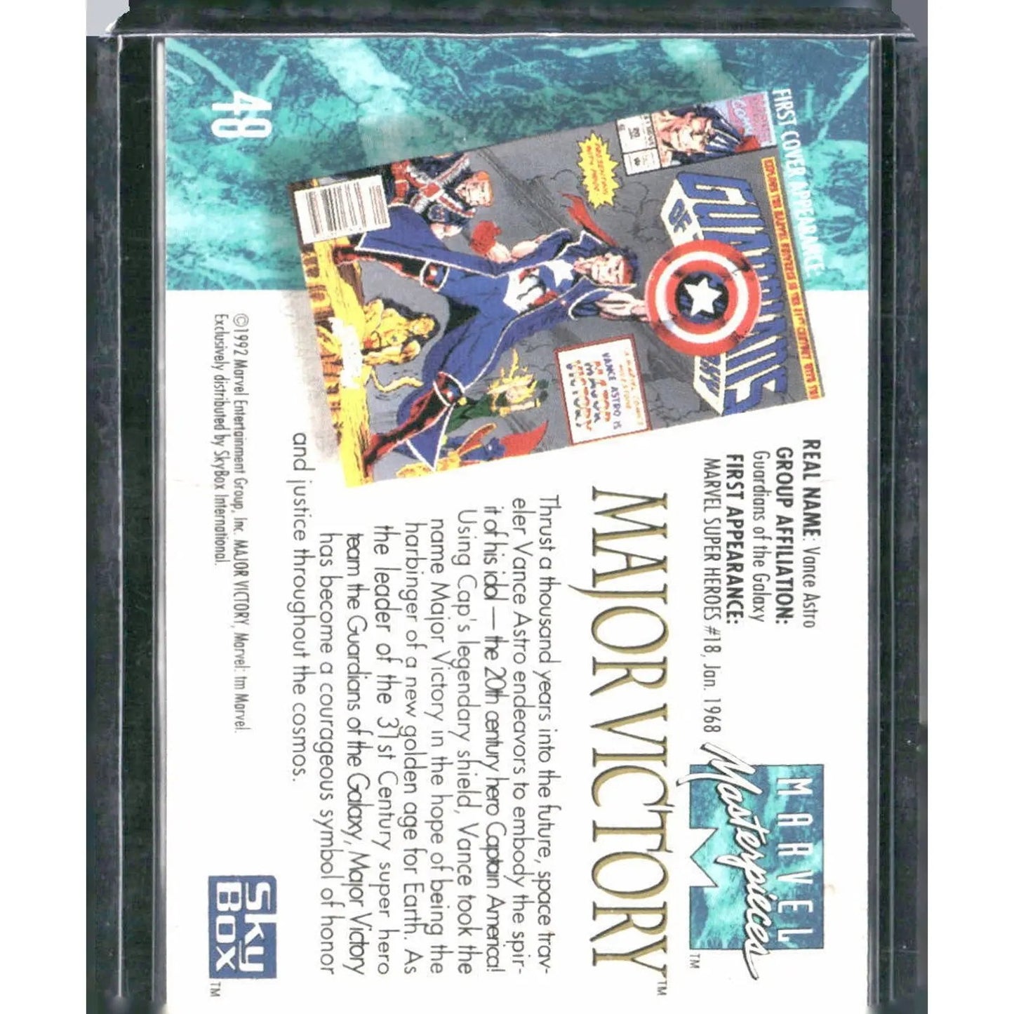 1992 SkyBox Marvel Masterpieces #48 Major Victory - MOD Shop LLC