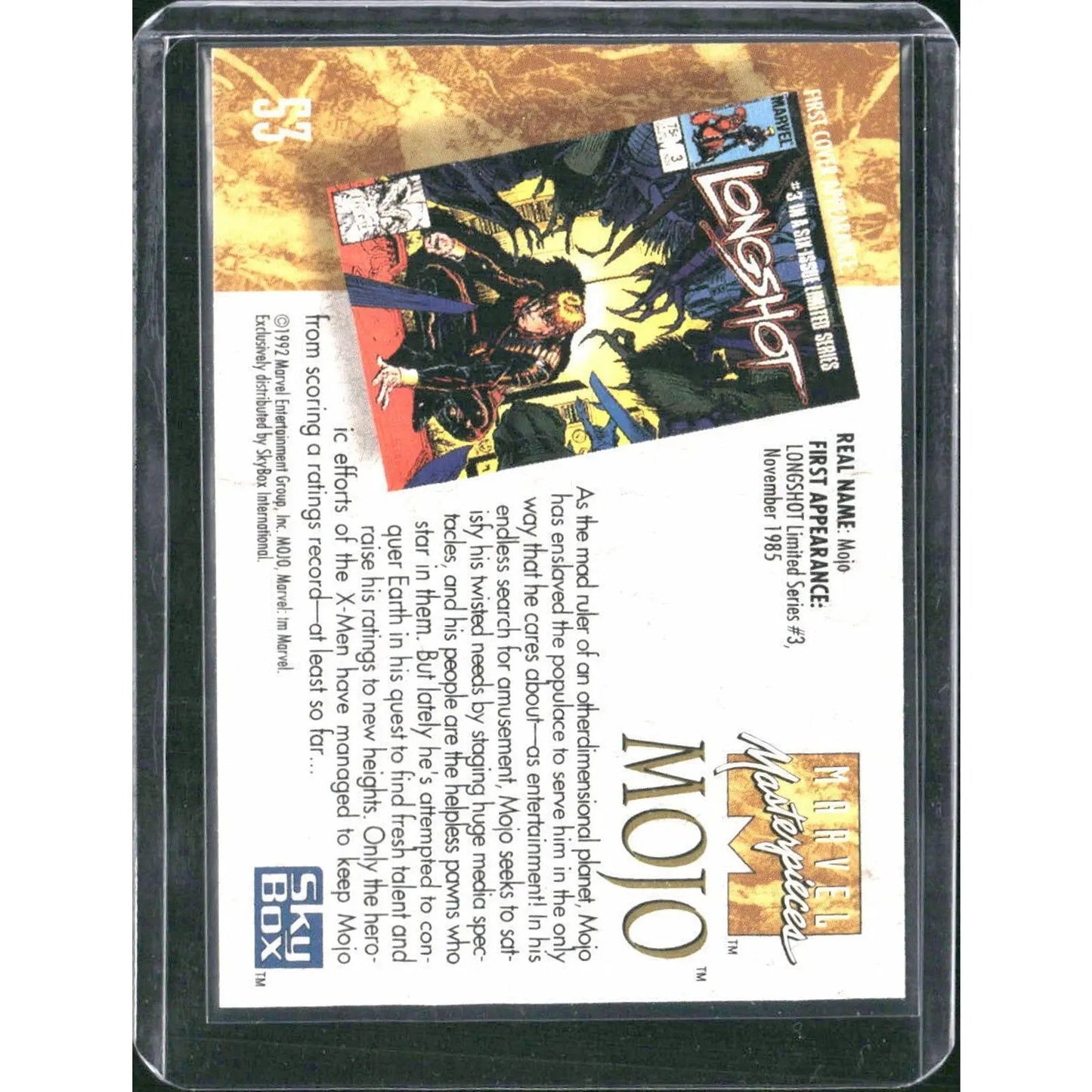 1992 SkyBox Marvel Masterpieces #53 Mojo - MOD Shop LLC