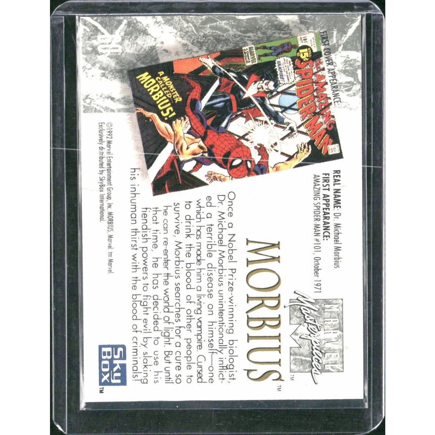 1992 SkyBox Marvel Masterpieces #60 Morbius - MOD Shop LLC