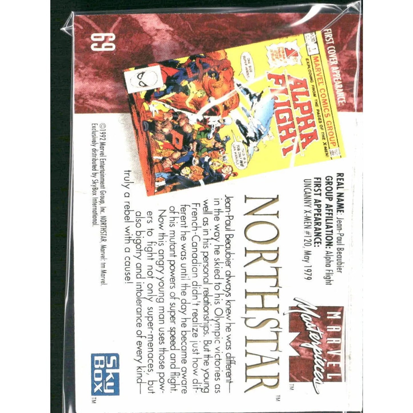 1992 SkyBox Marvel Masterpieces #69 Northstar - MOD Shop LLC