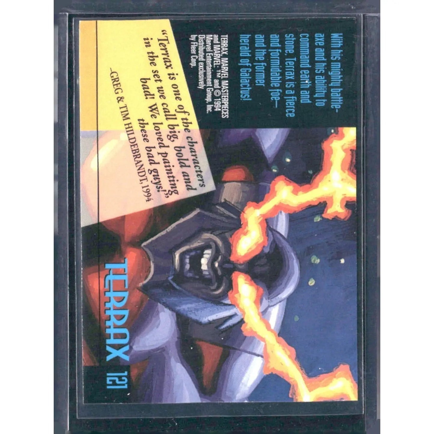 1994 Fleer Marvel Masterpieces Hildebrandt Brothers #121 Terrax - MOD Shop LLC
