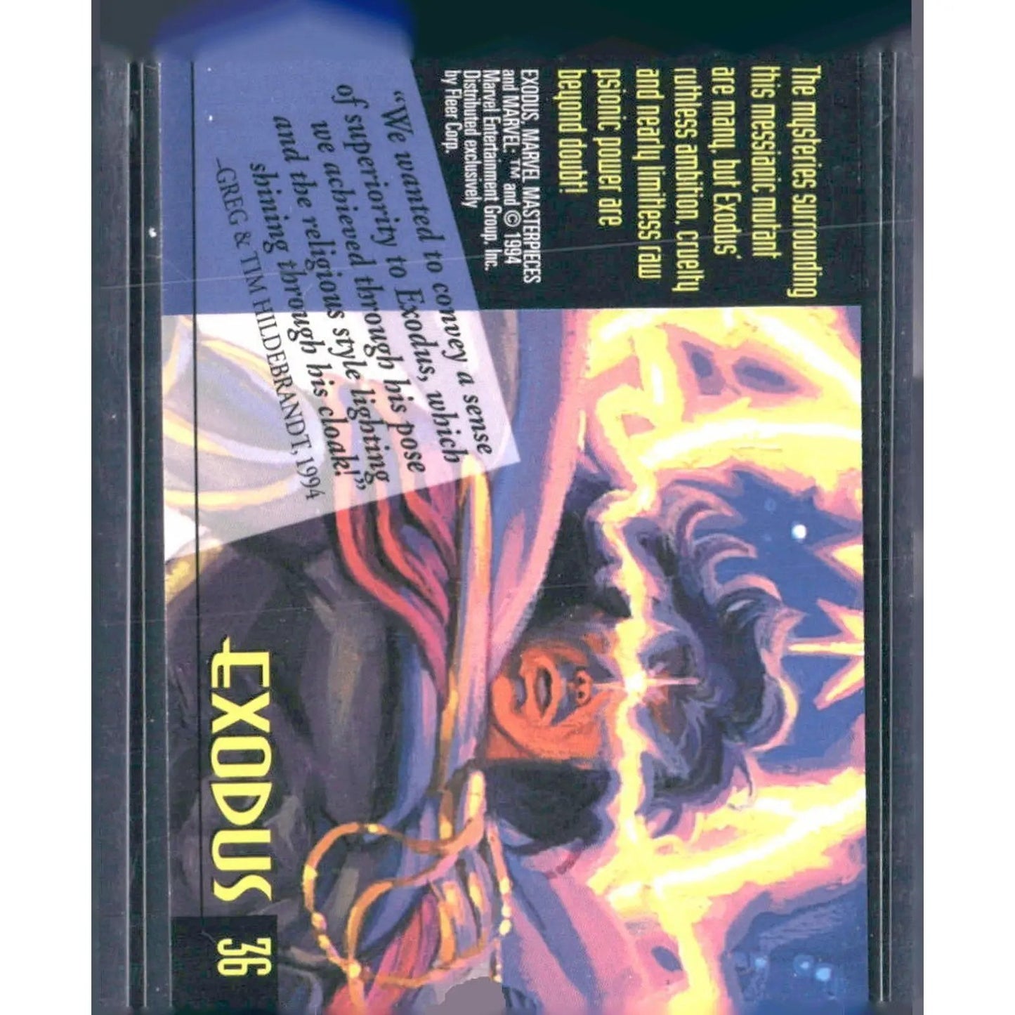 1994 Fleer Marvel Masterpieces Hildebrandt Brothers #36 Exodus - MOD Shop LLC