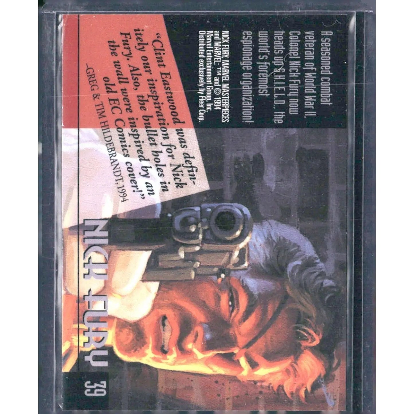 1994 Fleer Marvel Masterpieces Hildebrandt Brothers #39 Nick Fury - MOD Shop LLC