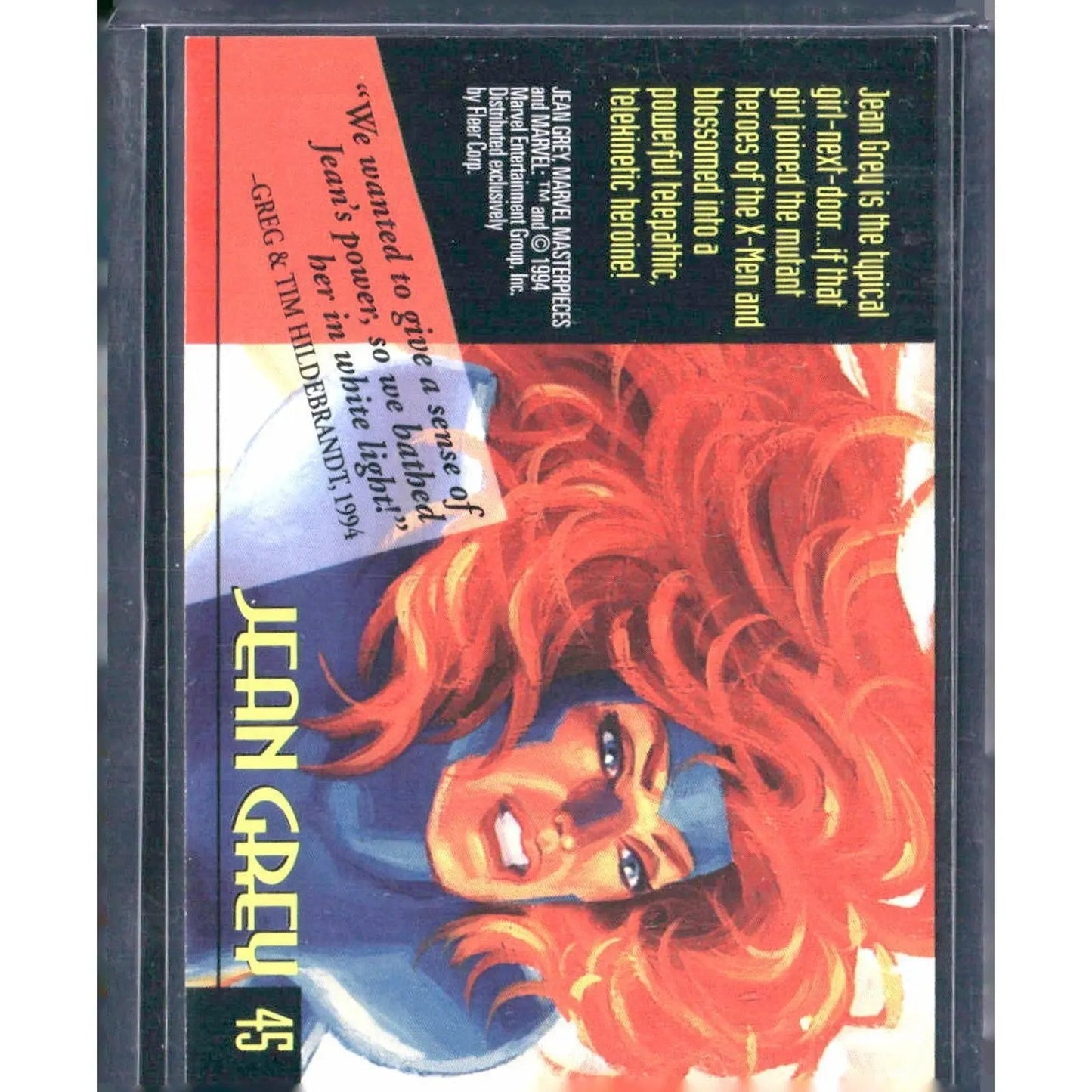 1994 Fleer Marvel Masterpieces Hildebrandt Brothers #45 Jean Grey - MOD Shop LLC
