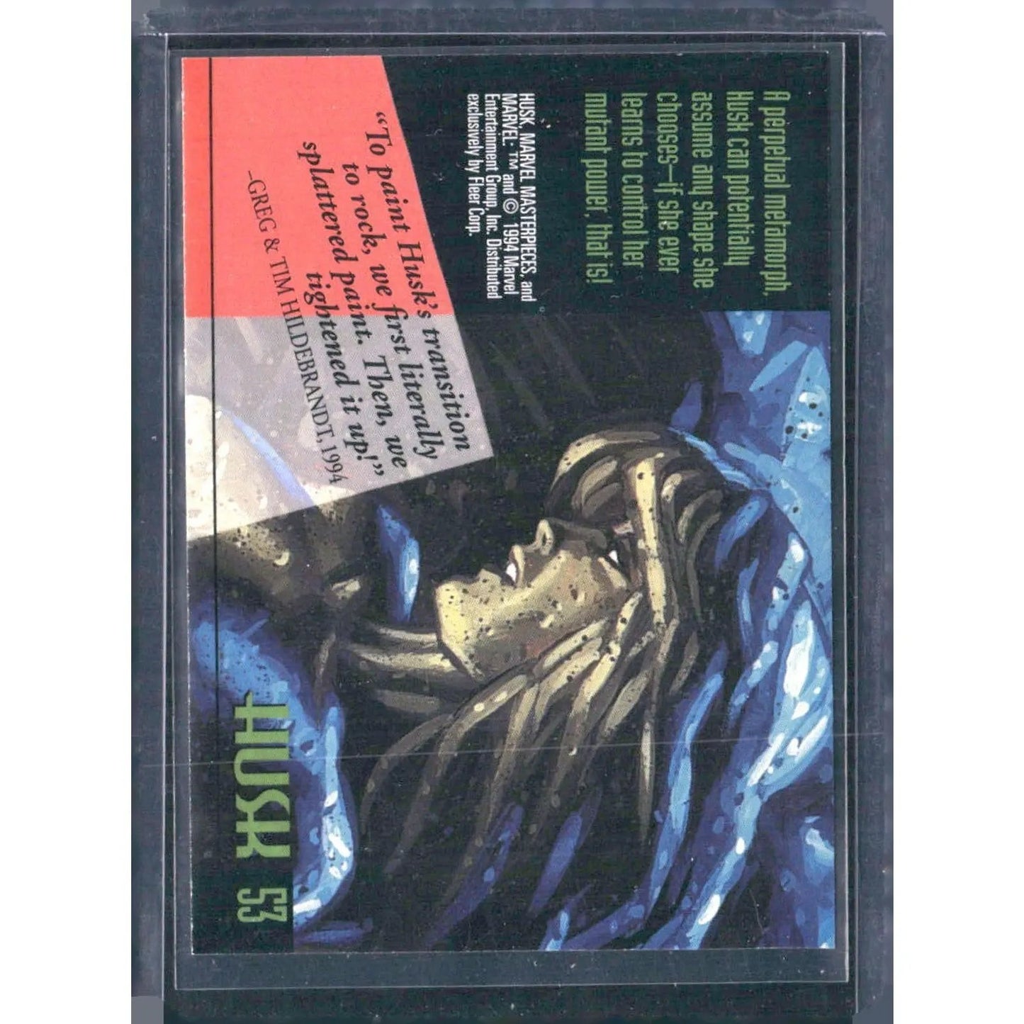 1994 Fleer Marvel Masterpieces Hildebrandt Brothers #53 Husk - MOD Shop LLC