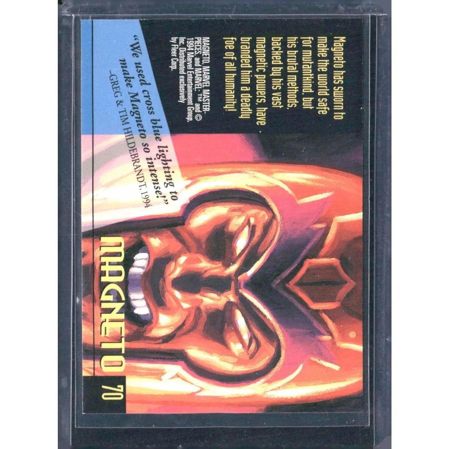 1994 Fleer Marvel Masterpieces Hildebrandt Brothers #70 Magneto - MOD Shop LLC