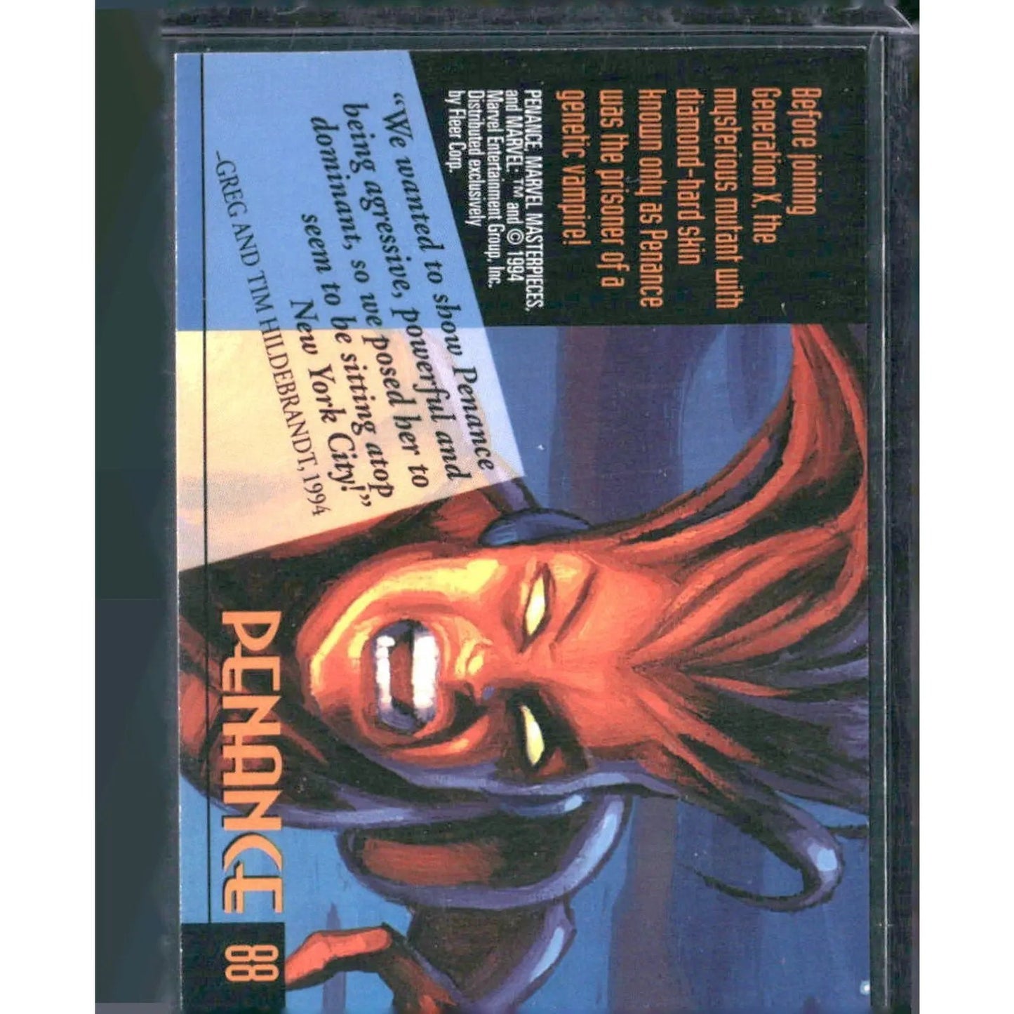 1994 Fleer Marvel Masterpieces Hildebrandt Brothers #88 Penance - MOD Shop LLC