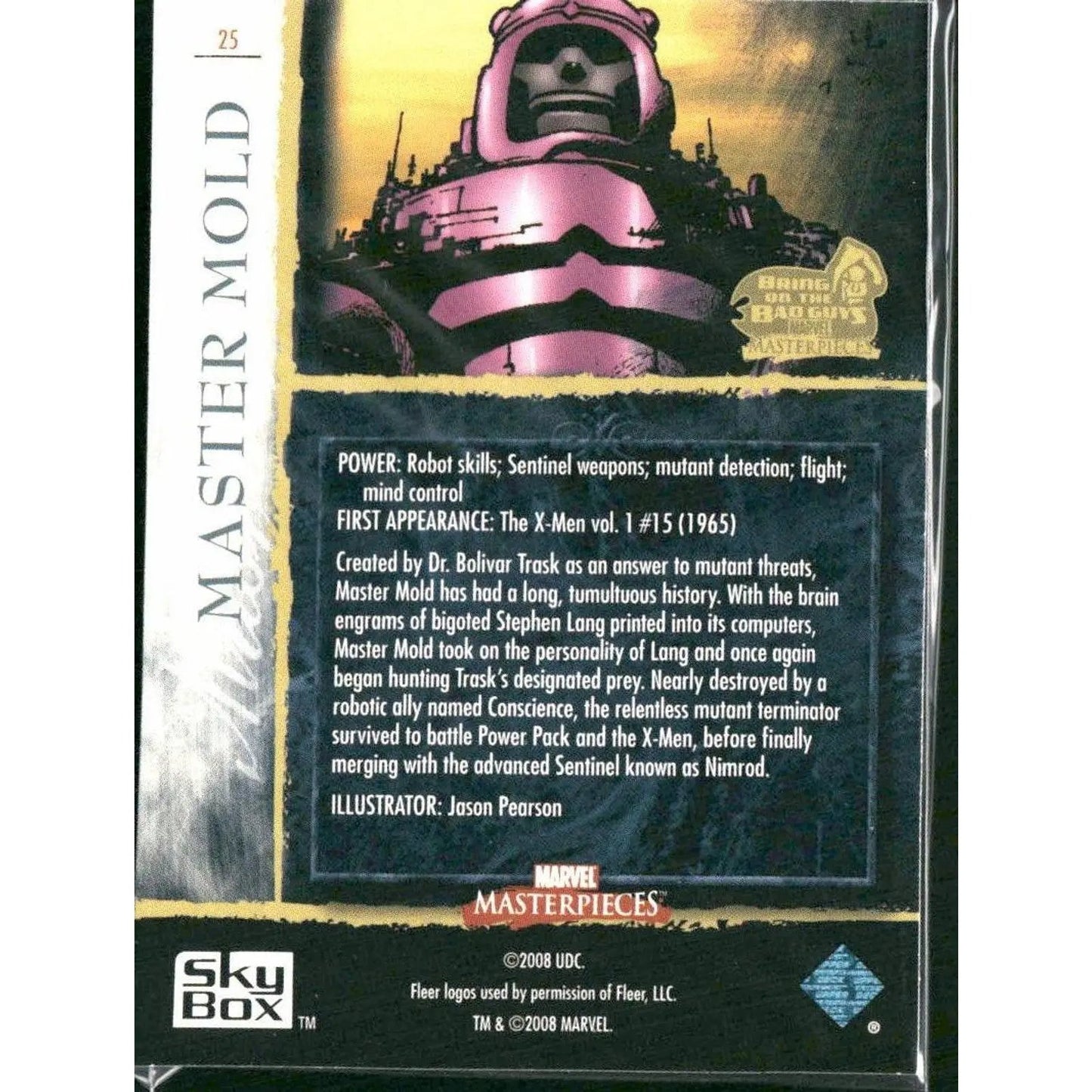 2008 Upper Deck Marvel Masterpieces 3 #25 Master Mold - MOD Shop LLC