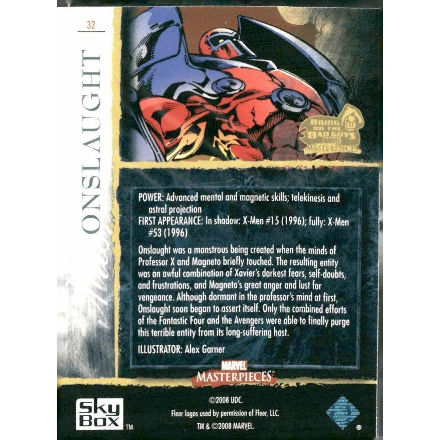 2008 Upper Deck Marvel Masterpieces 3 #32 Onslaught - MOD Shop LLC