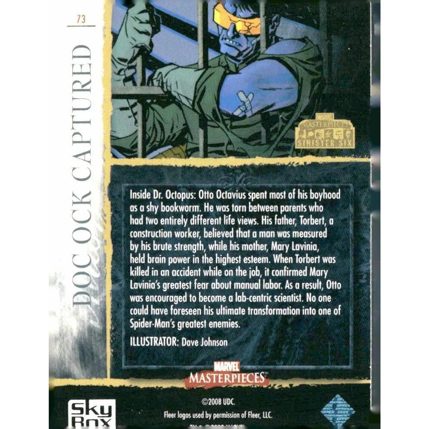 2008 Upper Deck Marvel Masterpieces 3 #73 Doc Ock Captured - MOD Shop LLC