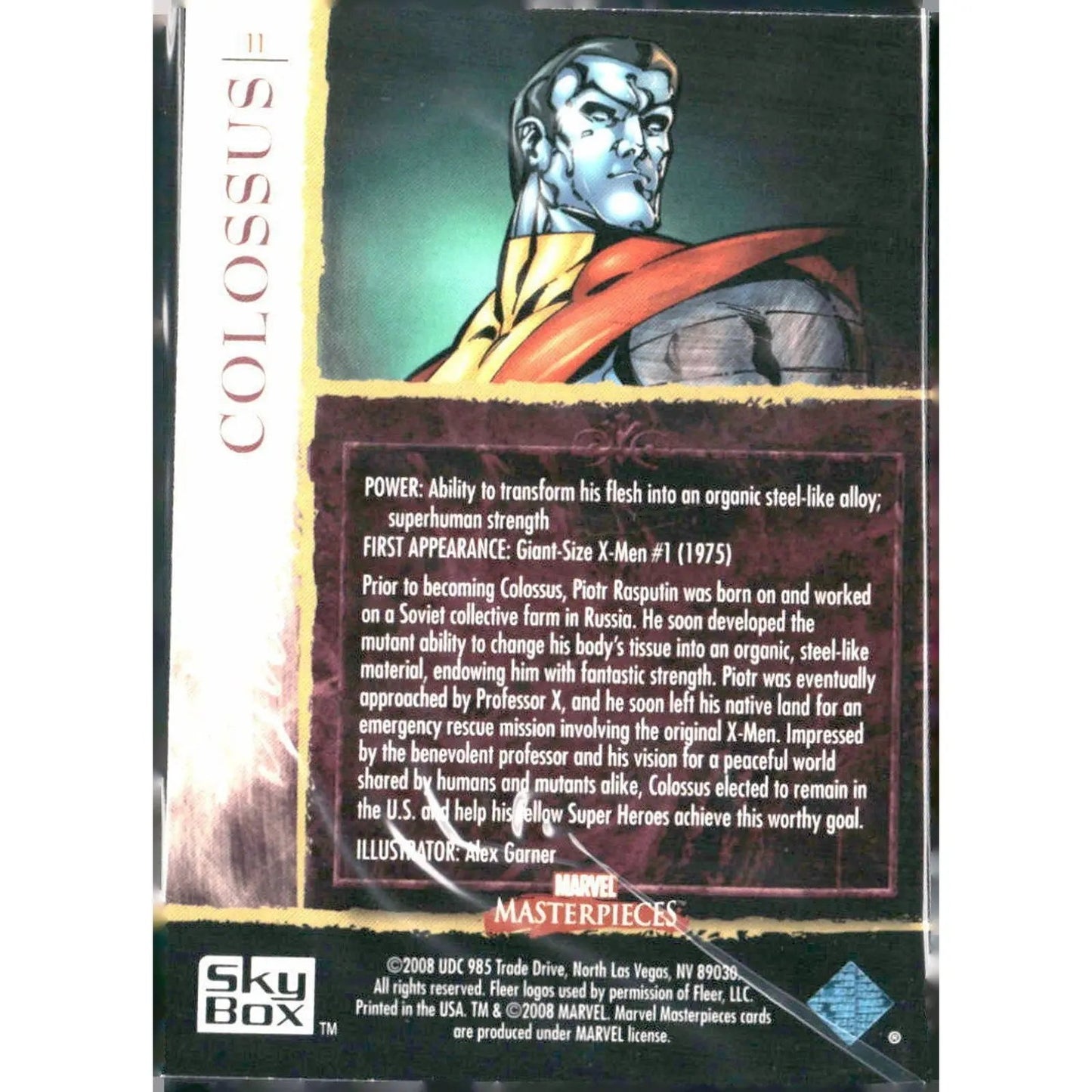 2008 Upper Deck Marvel Masterpieces Set 2 #11 Colossus - MOD Shop LLC