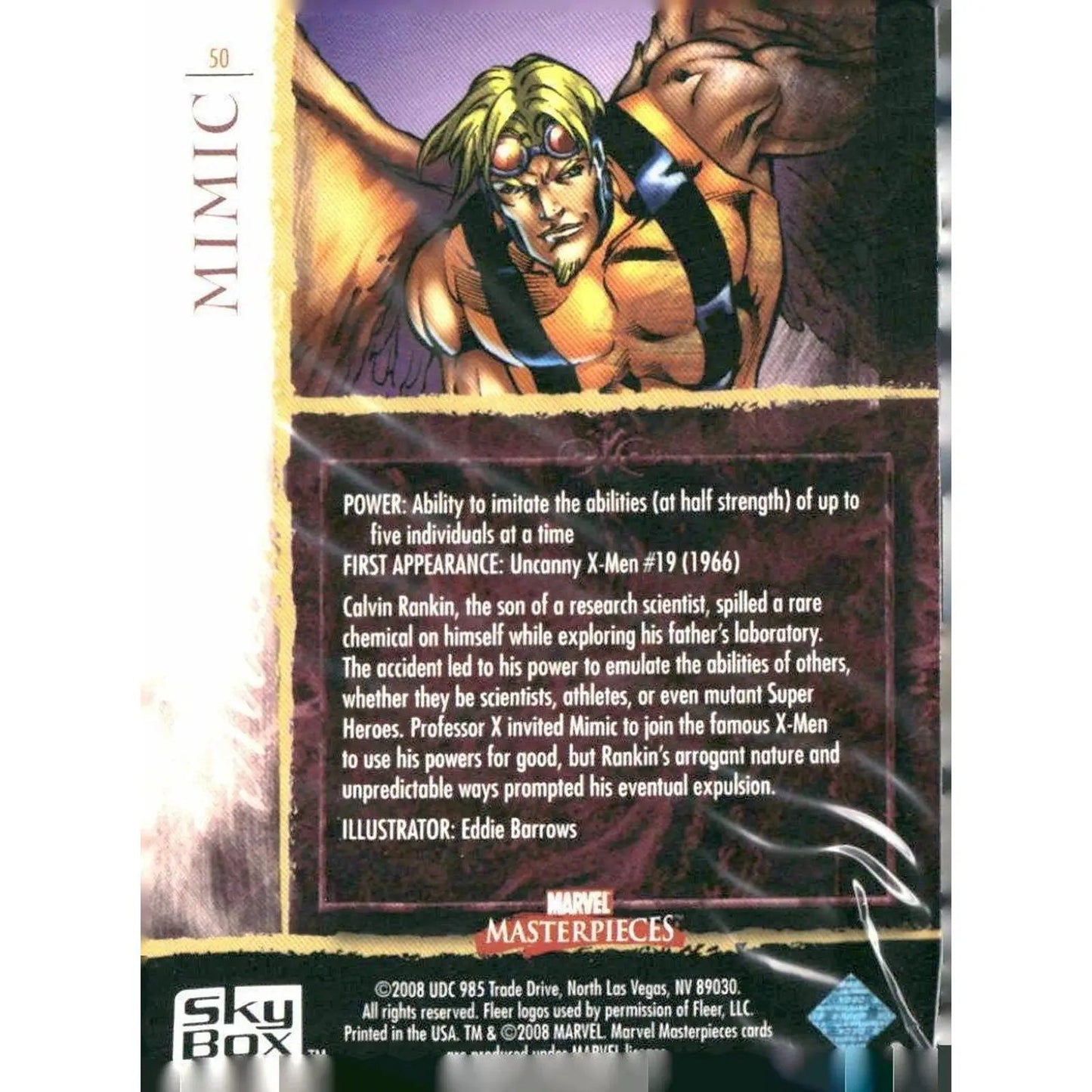 2008 Upper Deck Marvel Masterpieces Set 2 #50 Mimic - MOD Shop LLC