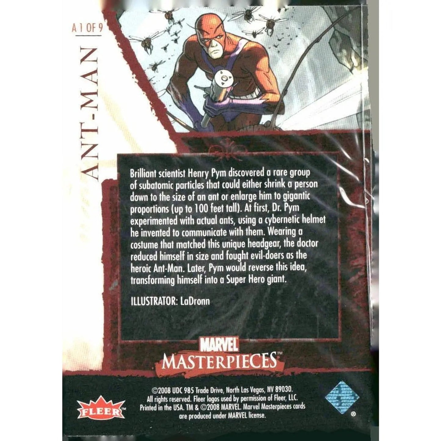 2008 Upper Deck Marvel Masterpieces Set 2 #A1 Ant - Man - MOD Shop LLC