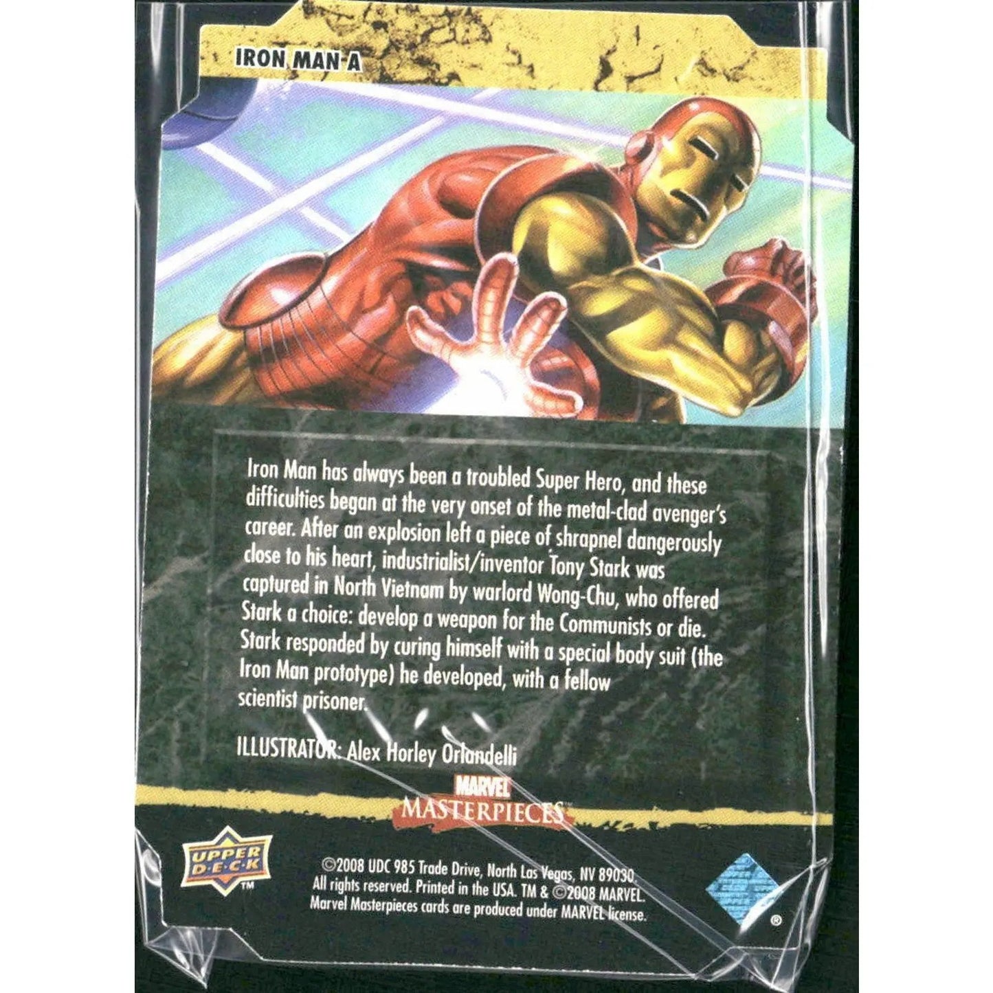 2008 Upper Deck Marvel Masterpieces Set 2 #Iron Man A Iron Man - MOD Shop LLC