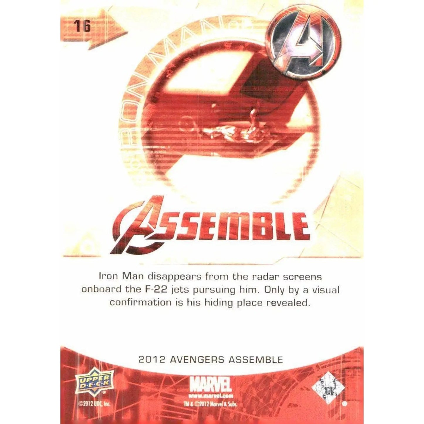 2012 Upper Deck Avengers Assemble #16 Iron Man - MOD Shop LLC