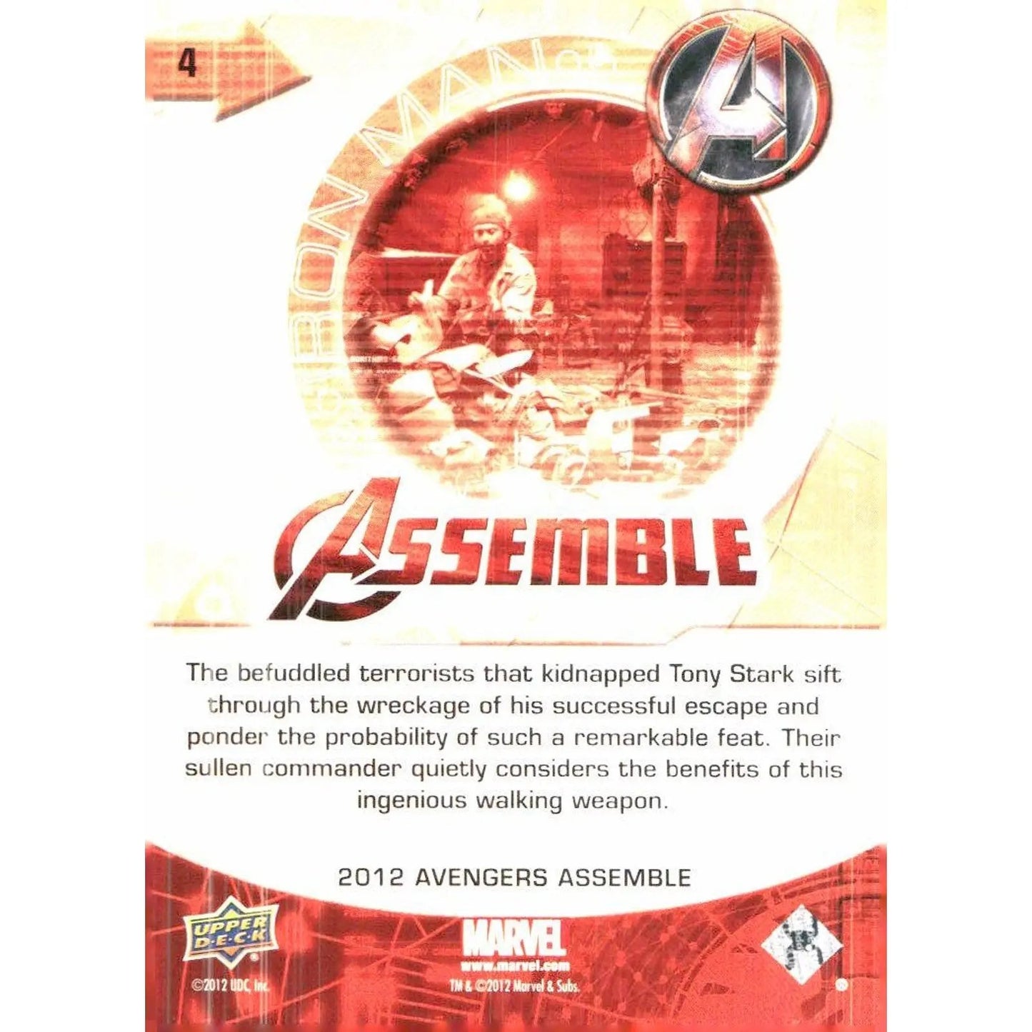 2012 Upper Deck Avengers Assemble #4 Iron Man - MOD Shop LLC