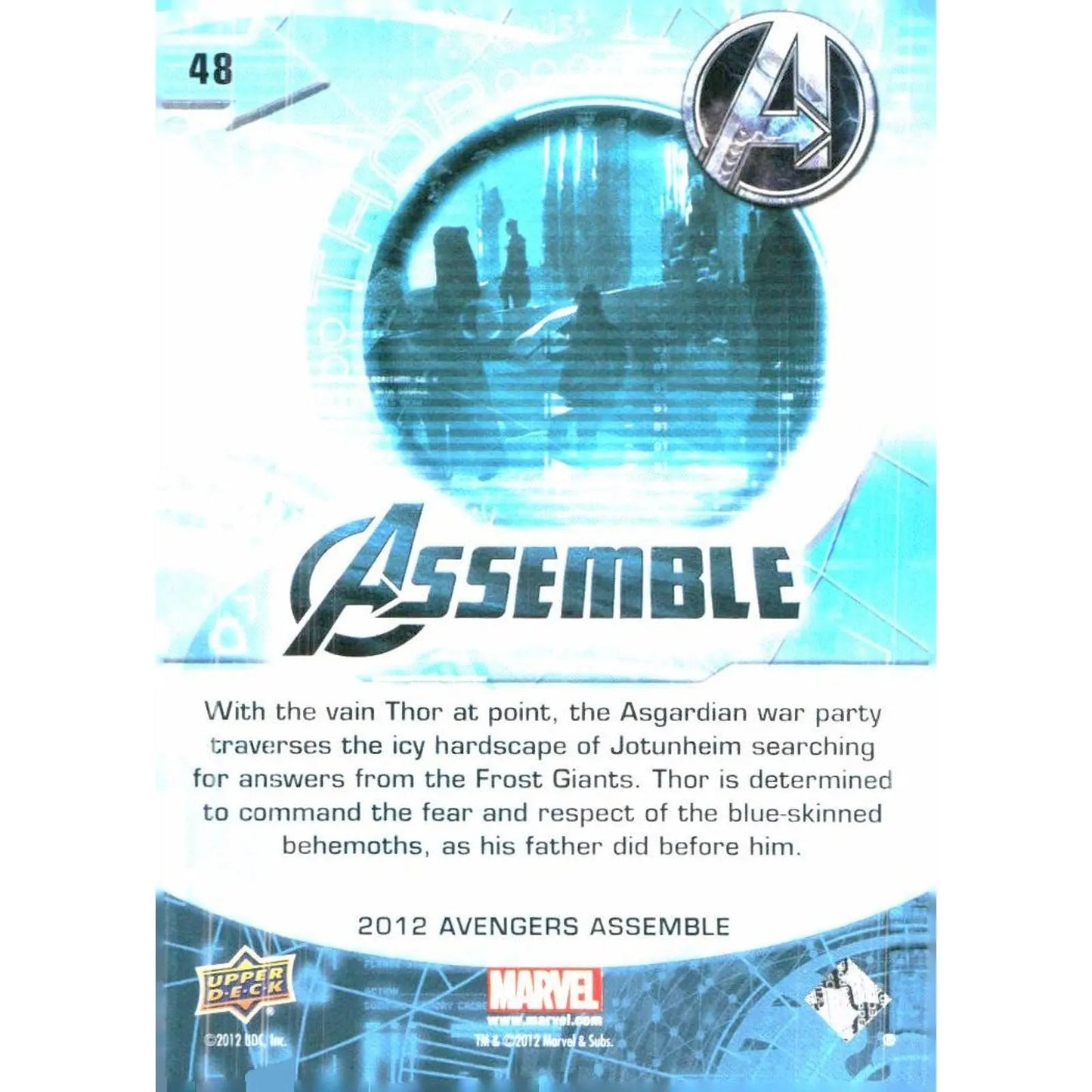 2012 Upper Deck Avengers Assemble #48 Thor - Icy Hardscape of Jotunheim - MOD Shop LLC