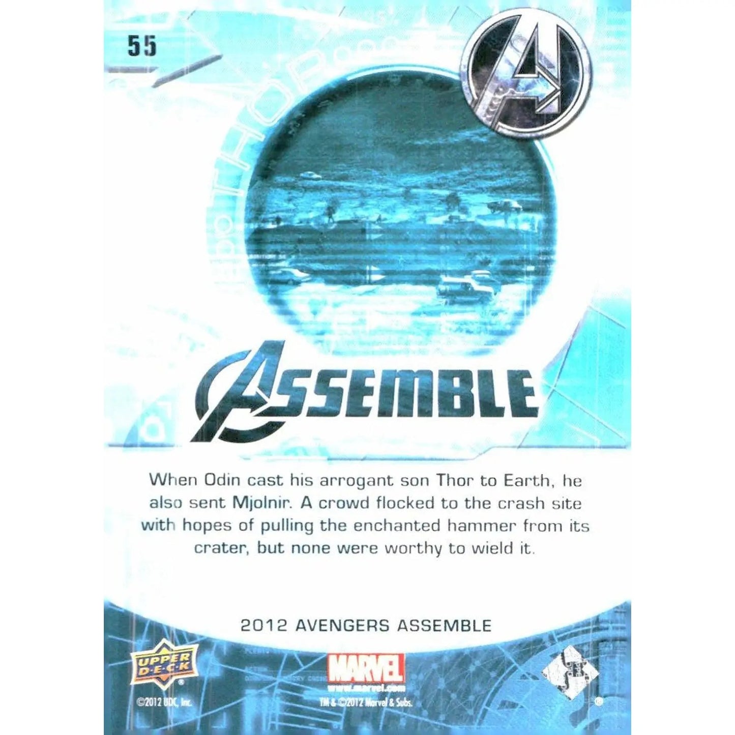 2012 Upper Deck Avengers Assemble #55 Thor - Crash Site - MOD Shop LLC