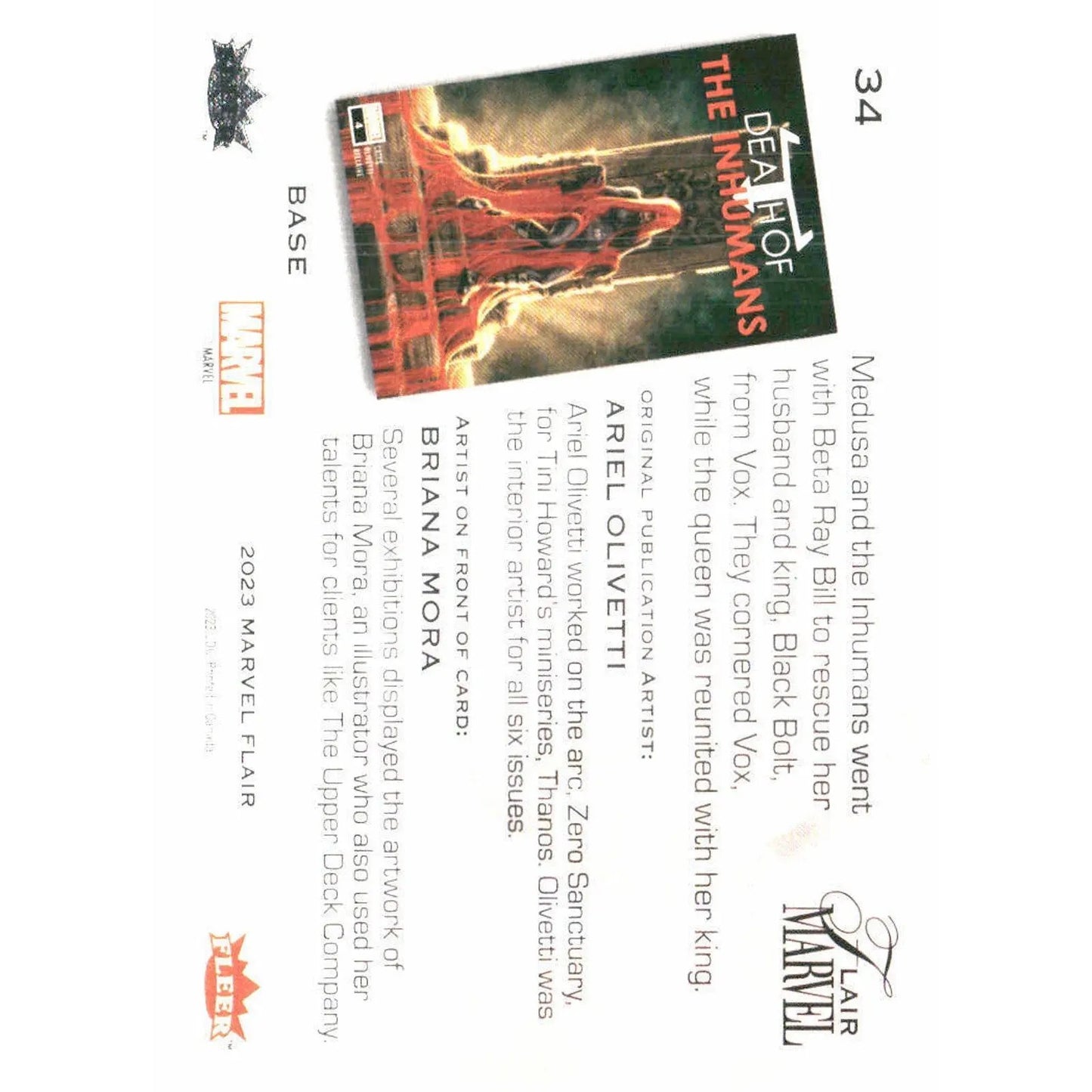 2023 Flair Marvel #34 Medusa Base - MOD Shop LLC