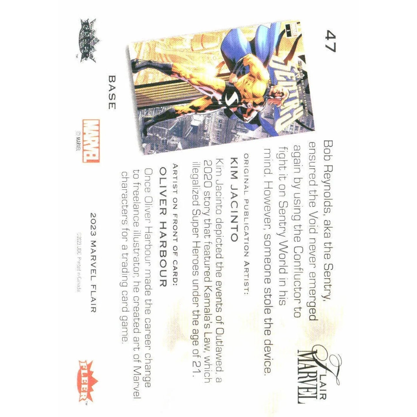 2023 Flair Marvel #47 Sentry Base - MOD Shop LLC