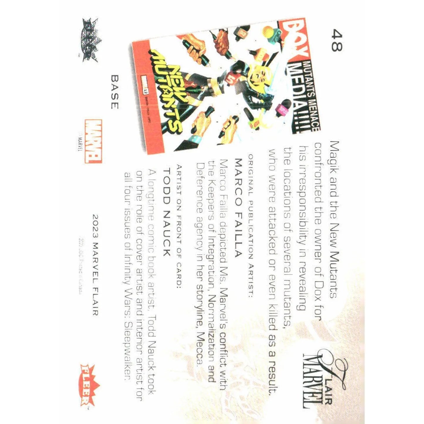 2023 Flair Marvel #48 Magik Base - MOD Shop LLC