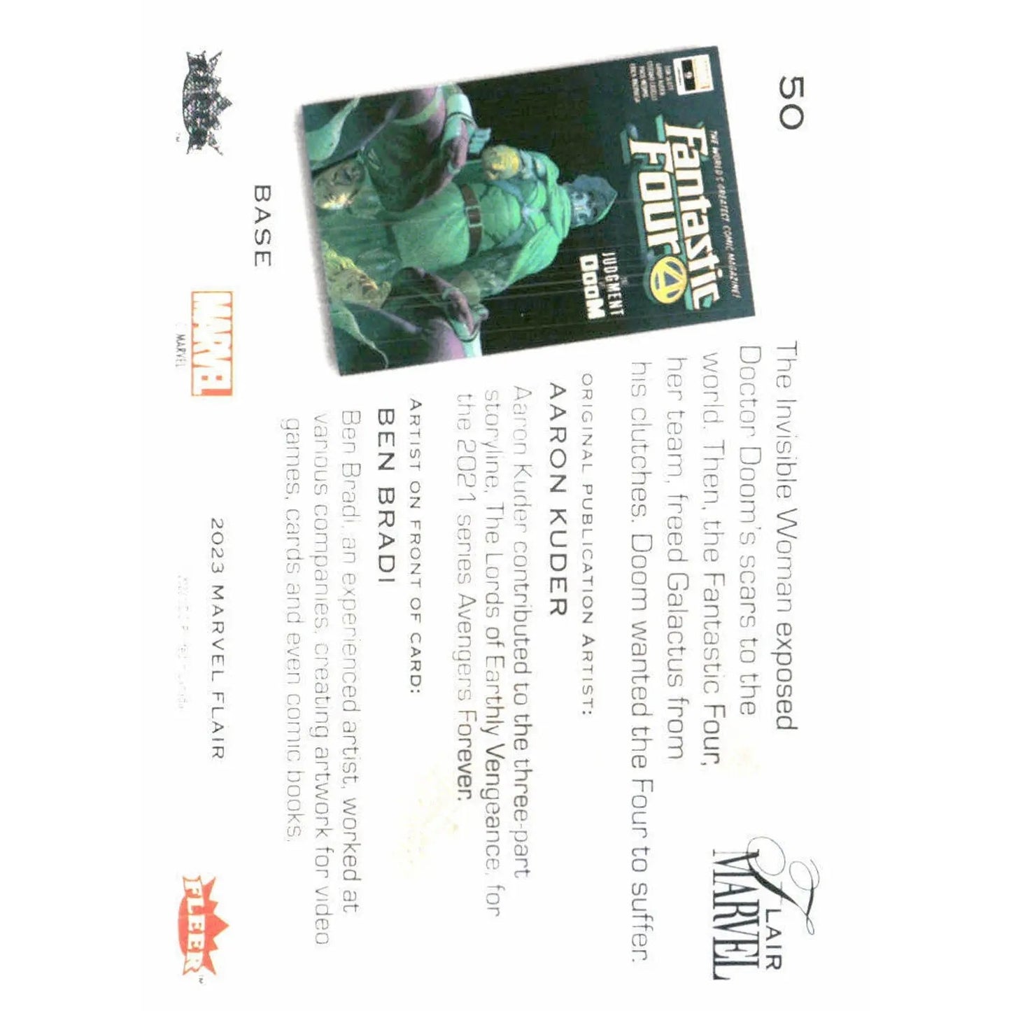 2023 Flair Marvel #50 Doctor Doom Base - MOD Shop LLC