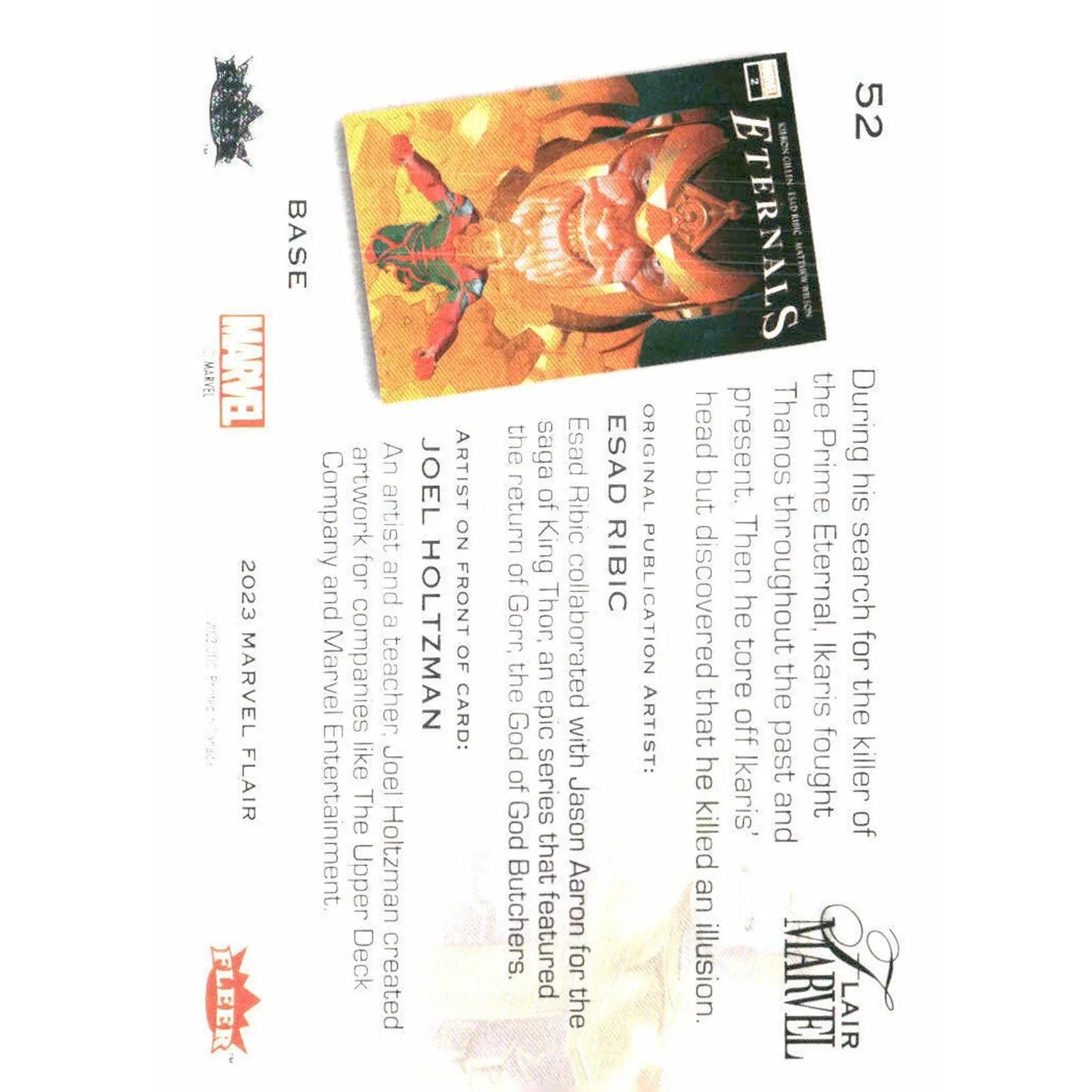 2023 Flair Marvel #52 Thanos Base - MOD Shop LLC