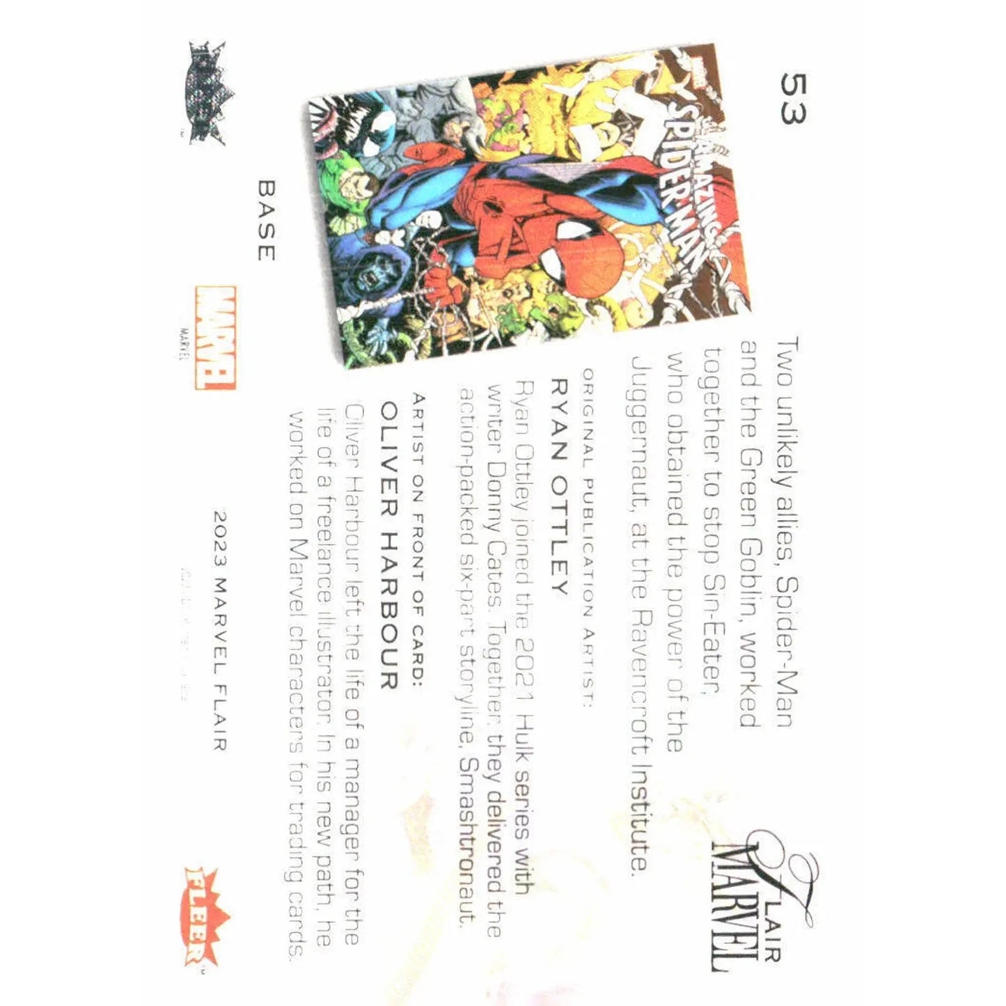 2023 Flair Marvel #53 Green Goblin Base - MOD Shop LLC
