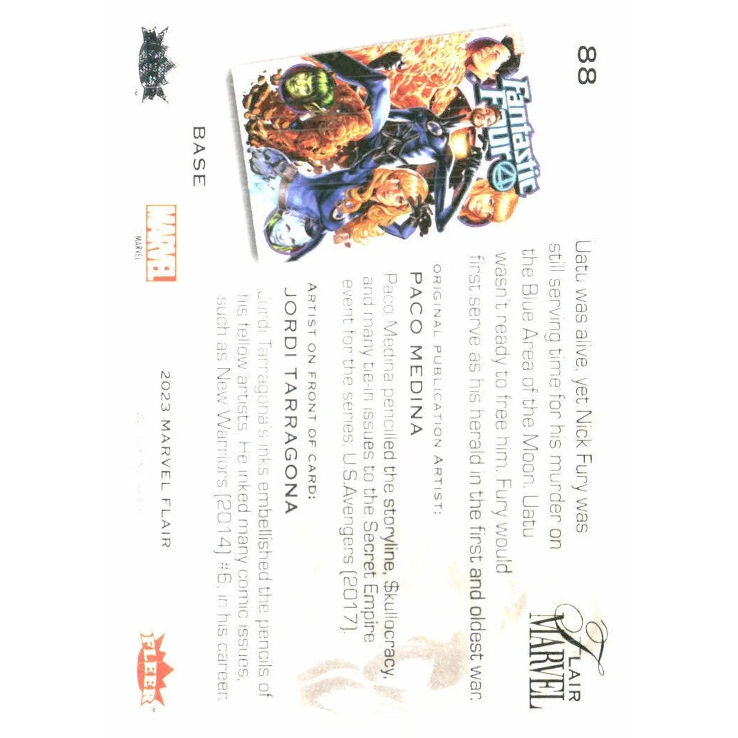 2023 Flair Marvel #88 Nick Fury Base - MOD Shop LLC