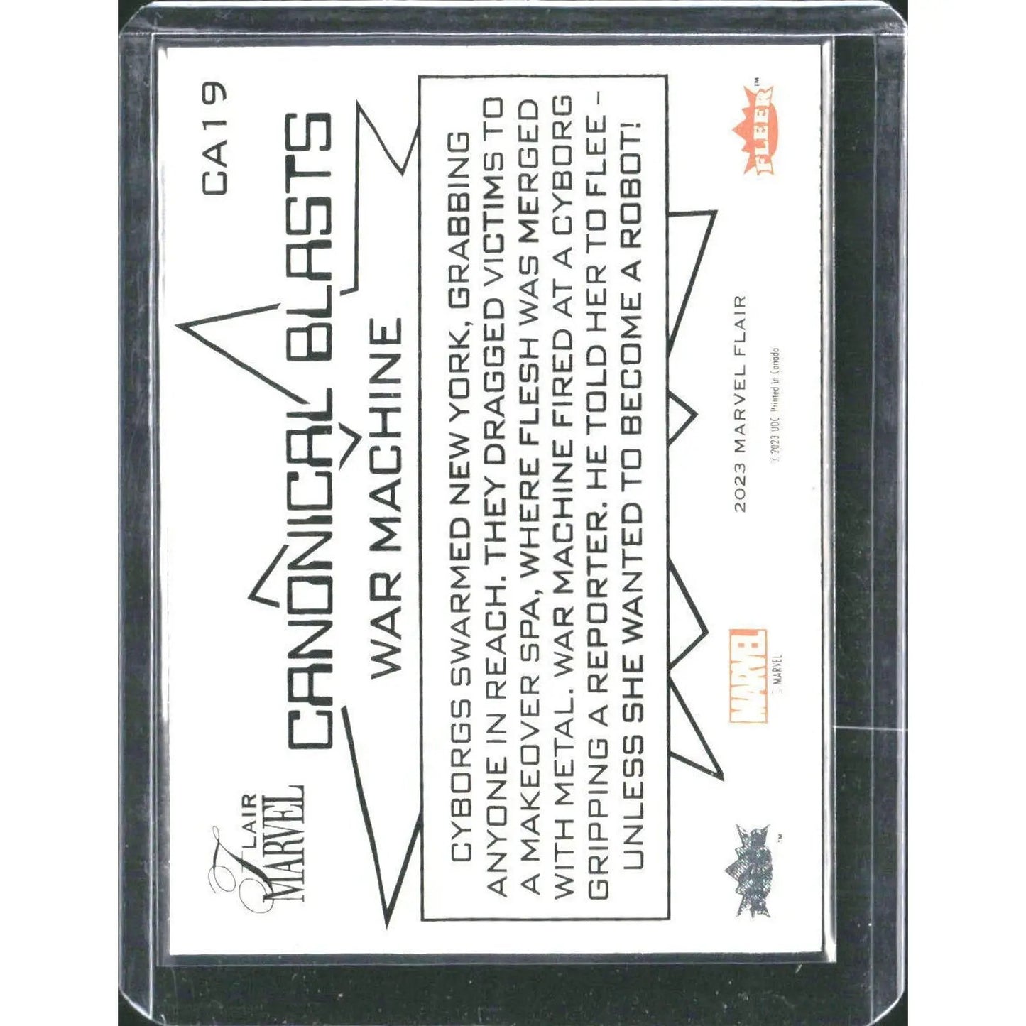 2023 Flair Marvel #CA19 War Machine - MOD Shop LLC