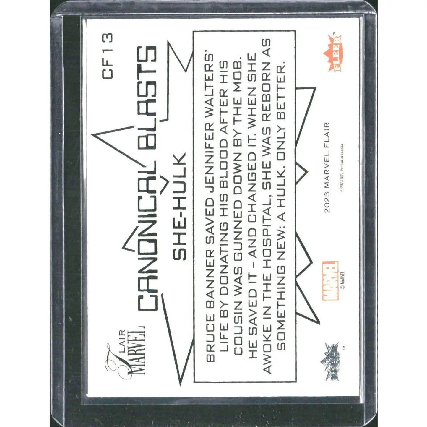 2023 Flair Marvel #CF13 She - Hulk - MOD Shop LLC