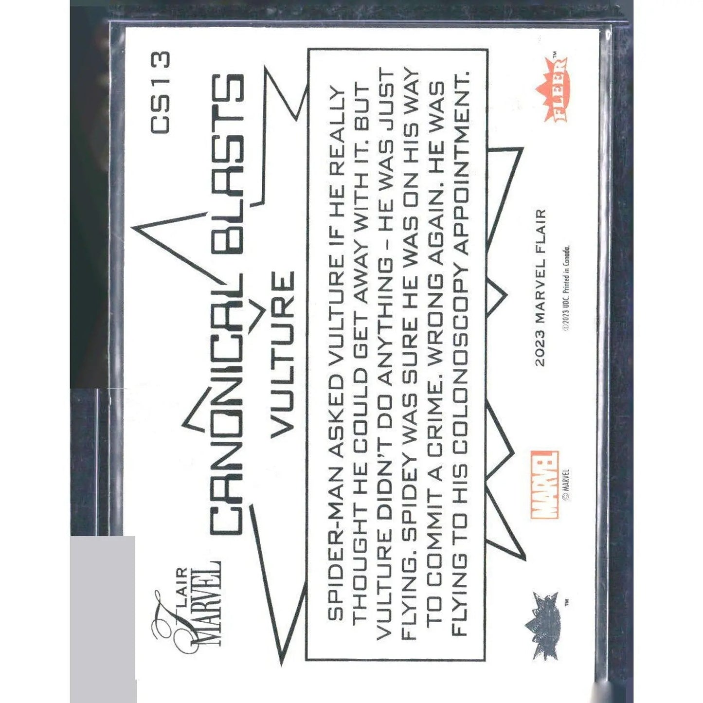 2023 Flair Marvel #CS13 Vulture - MOD Shop LLC