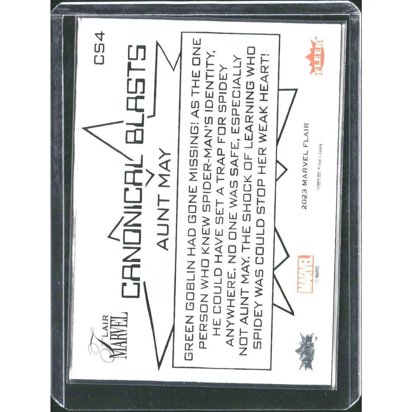 2023 Flair Marvel #CS4 Aunt May - MOD Shop LLC