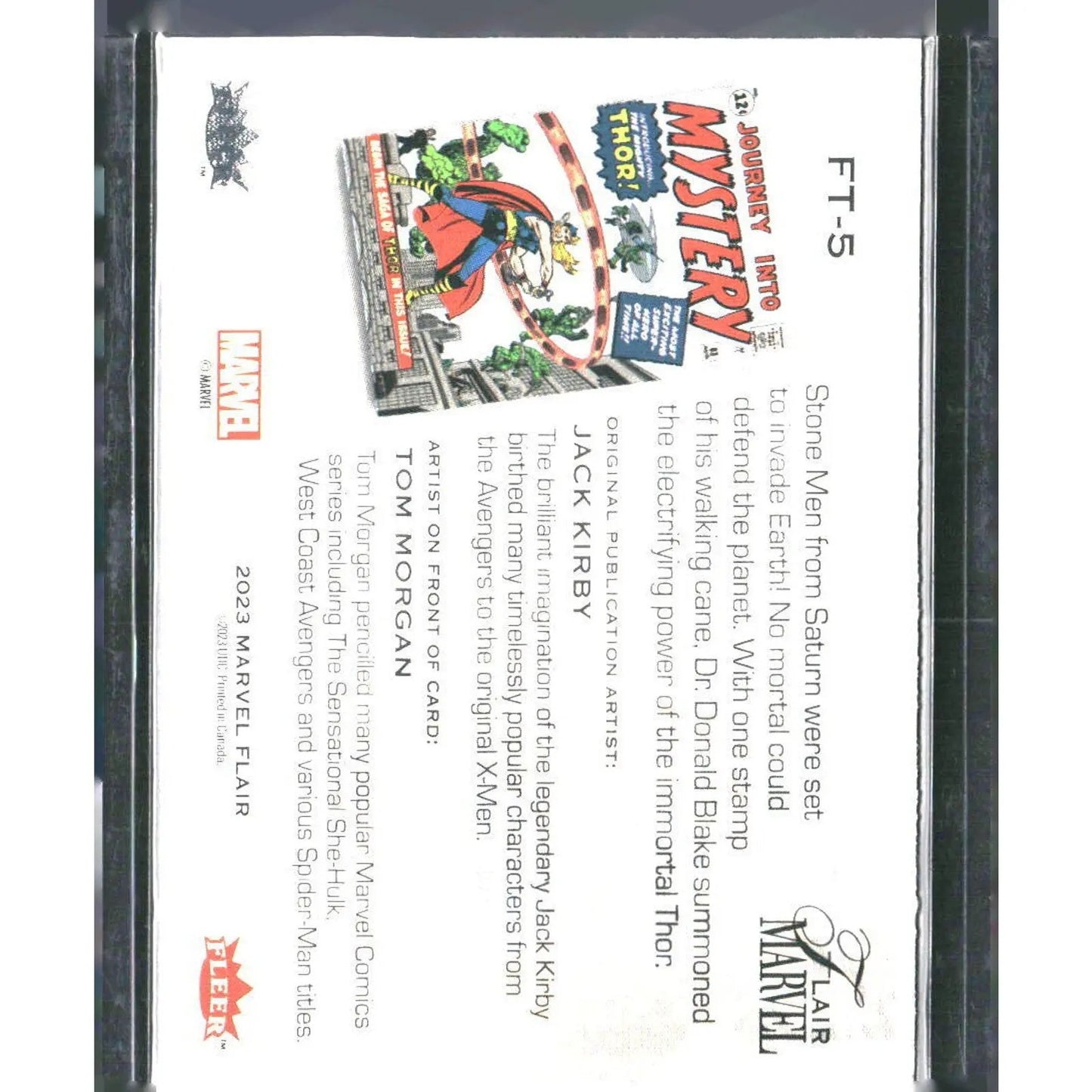 2023 Flair Marvel #FT - 5 Thor Flairium - Level 1 - MOD Shop LLC