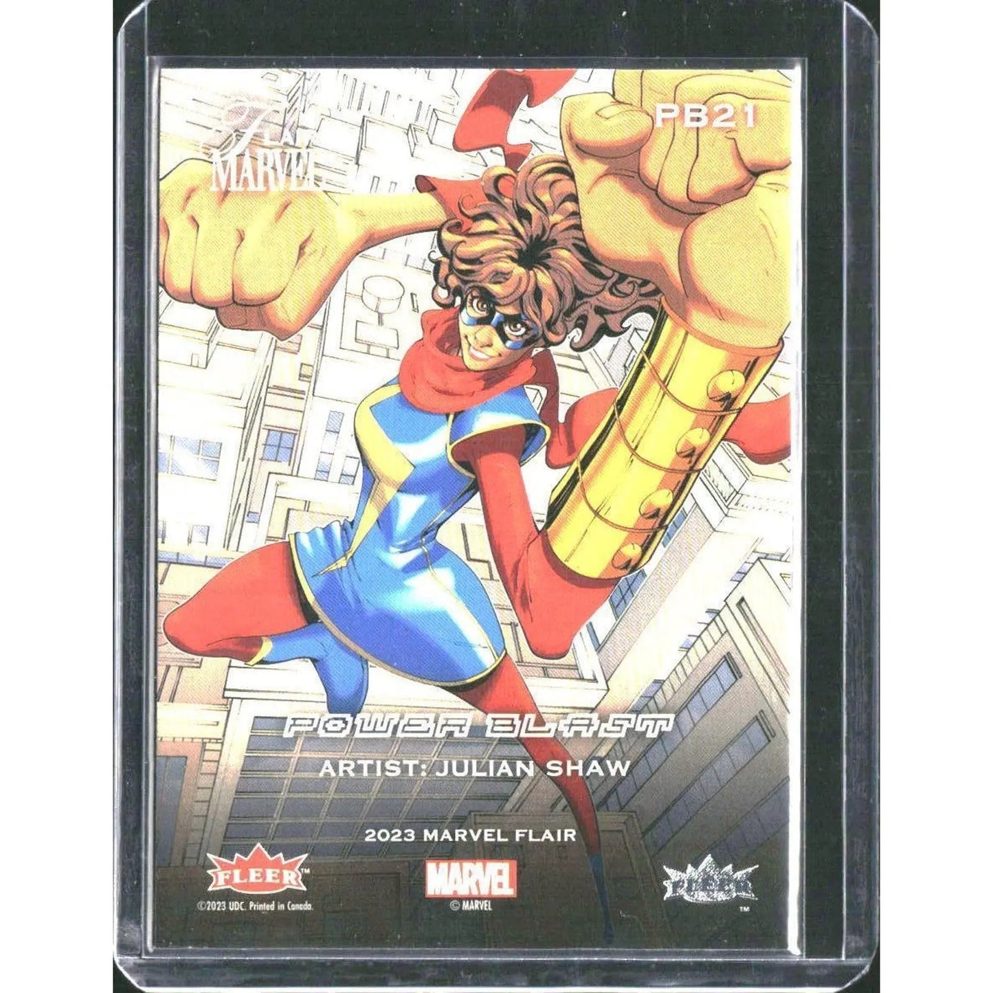 2023 Flair Marvel #PB21 Ms. Marvel Power Blast - MOD Shop LLC