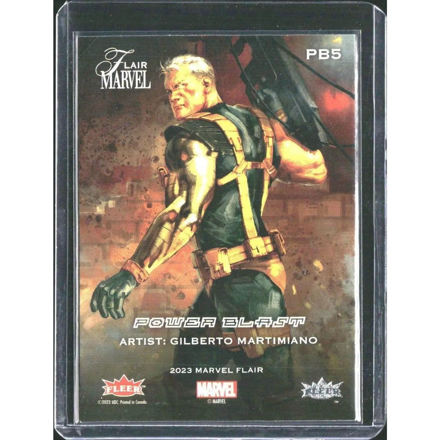 2023 Flair Marvel #PB5 Cable Power Blast - MOD Shop LLC