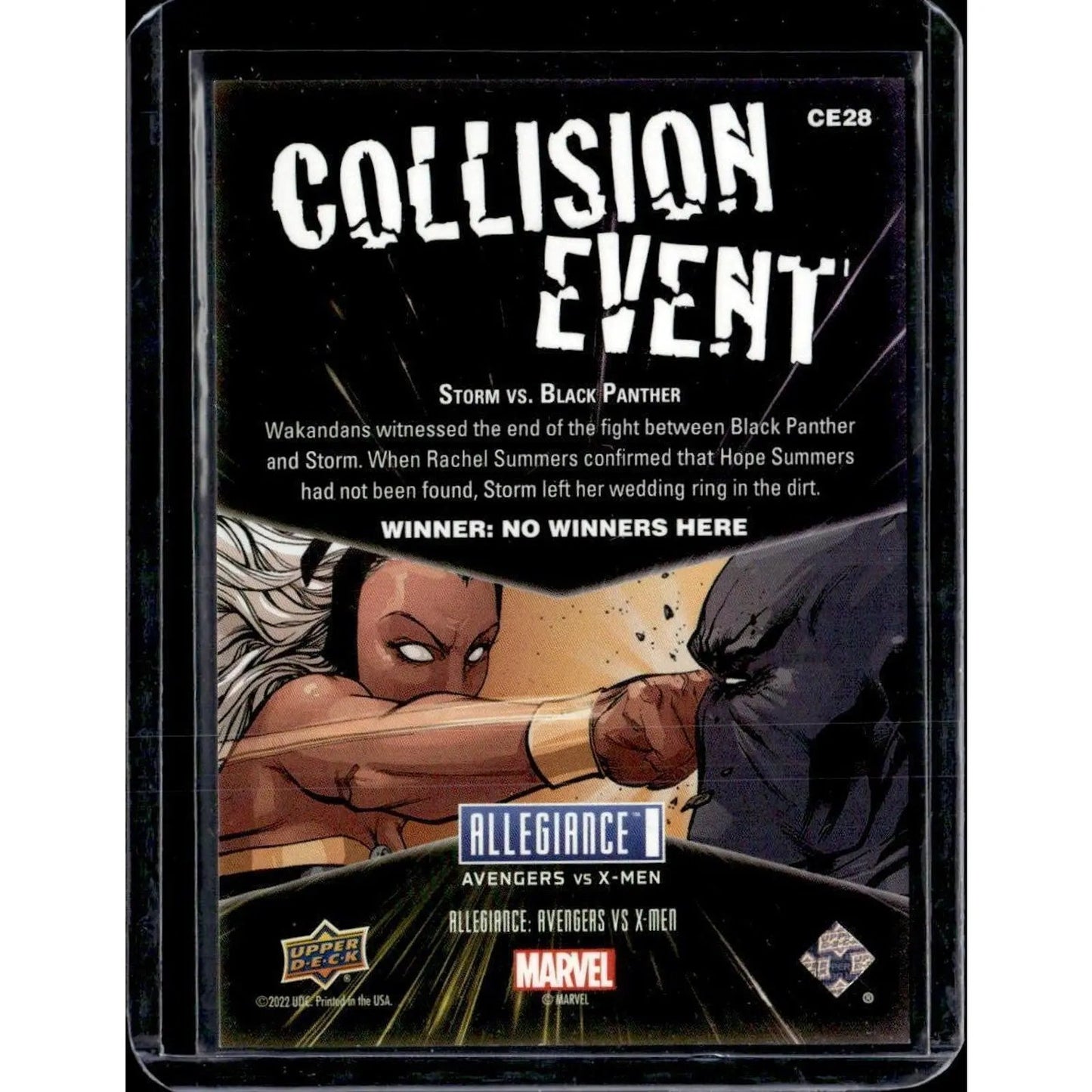 2023 Upper Deck Marvel Allegiance #CE28 Storm vs. Black Panther - MOD Shop LLC