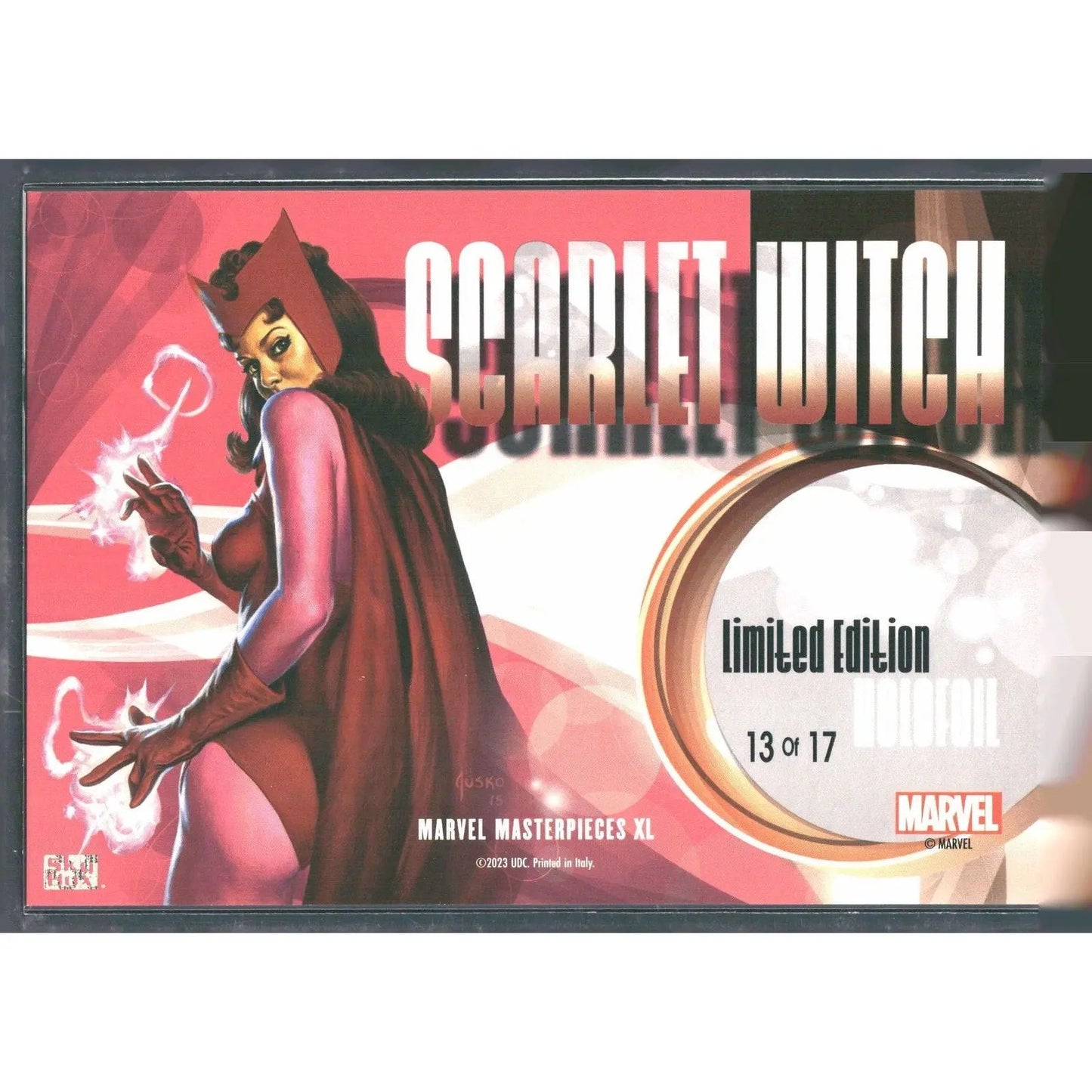 2024 SkyBox Marvel Masterpieces XL #13 OF 17 Scarlet Witch Holofoil - MOD Shop LLC