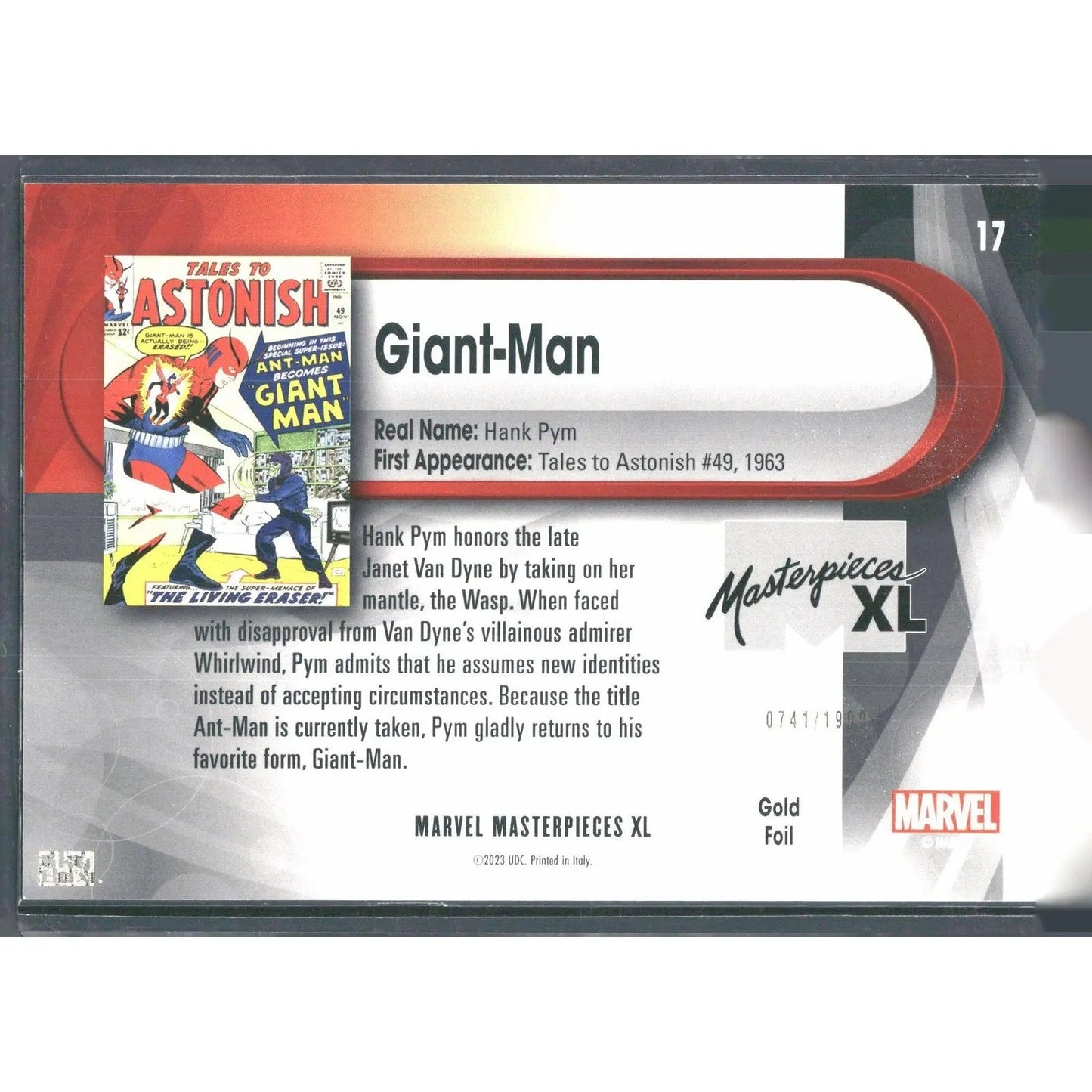 2024 SkyBox Marvel Masterpieces XL #17 Giant - Man /1999 - MOD Shop LLC