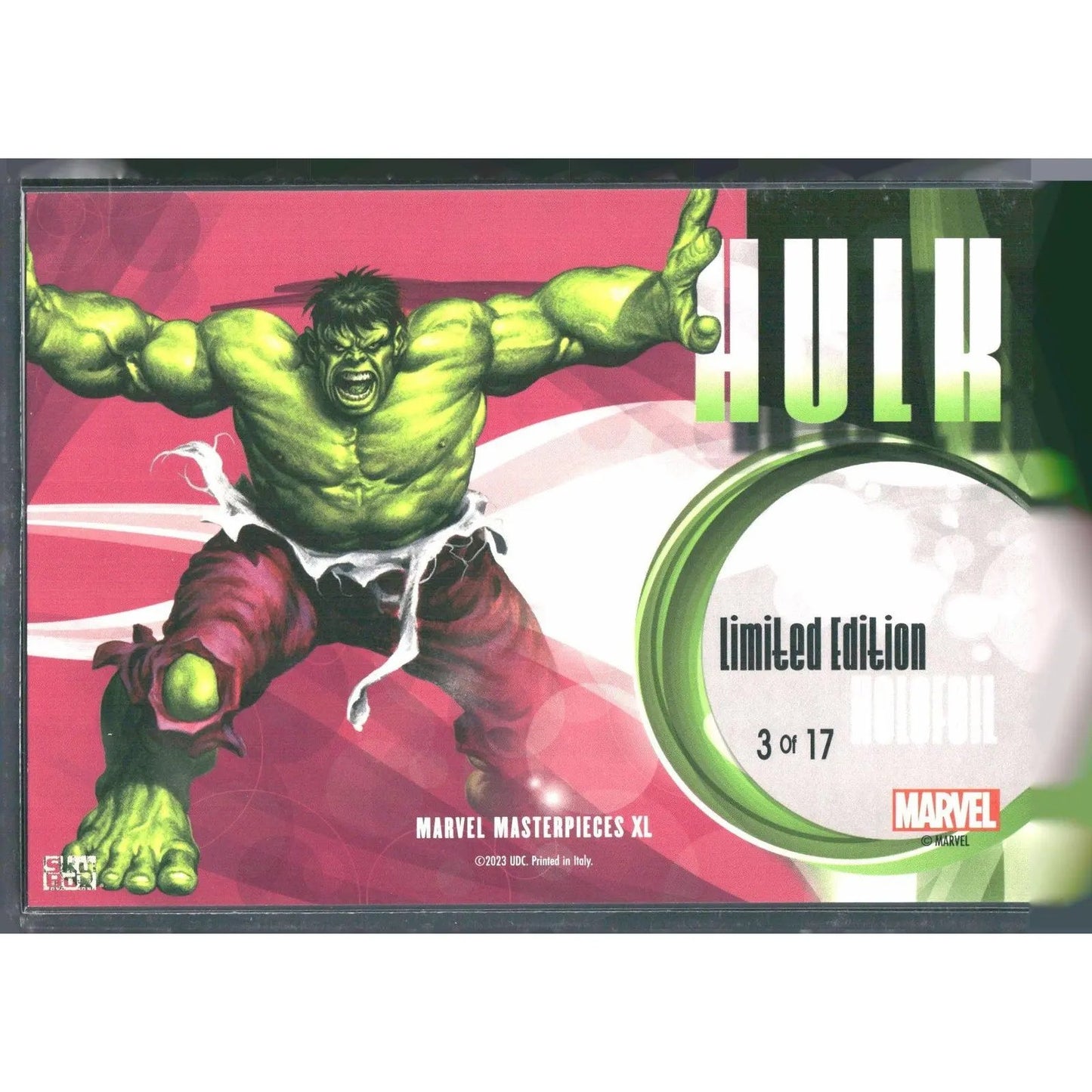 2024 SkyBox Marvel Masterpieces XL #3 OF 17 Hulk Holofoil - MOD Shop LLC