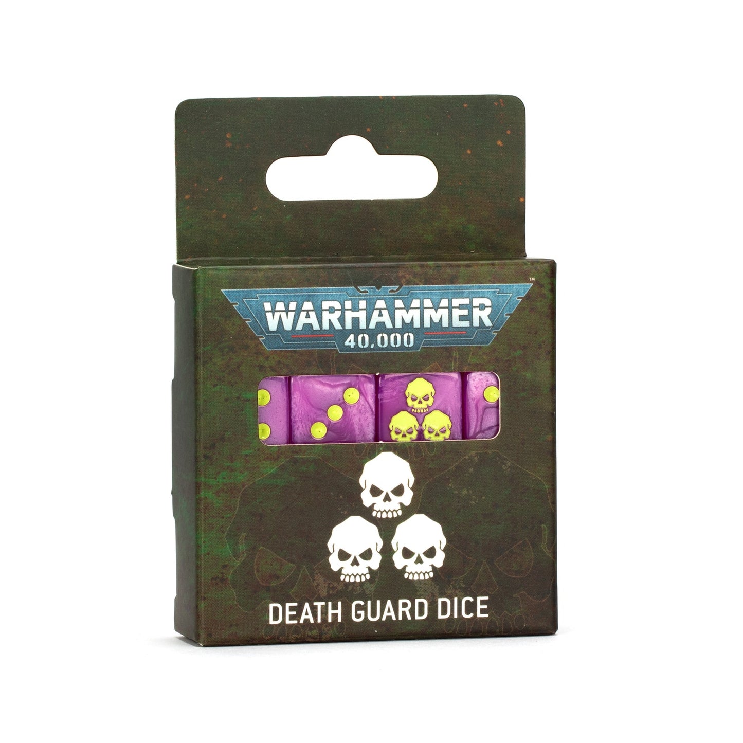 Warhammer 40,000 Death Guard Dice Set - Purple Plague Special Edition Gaming Dice