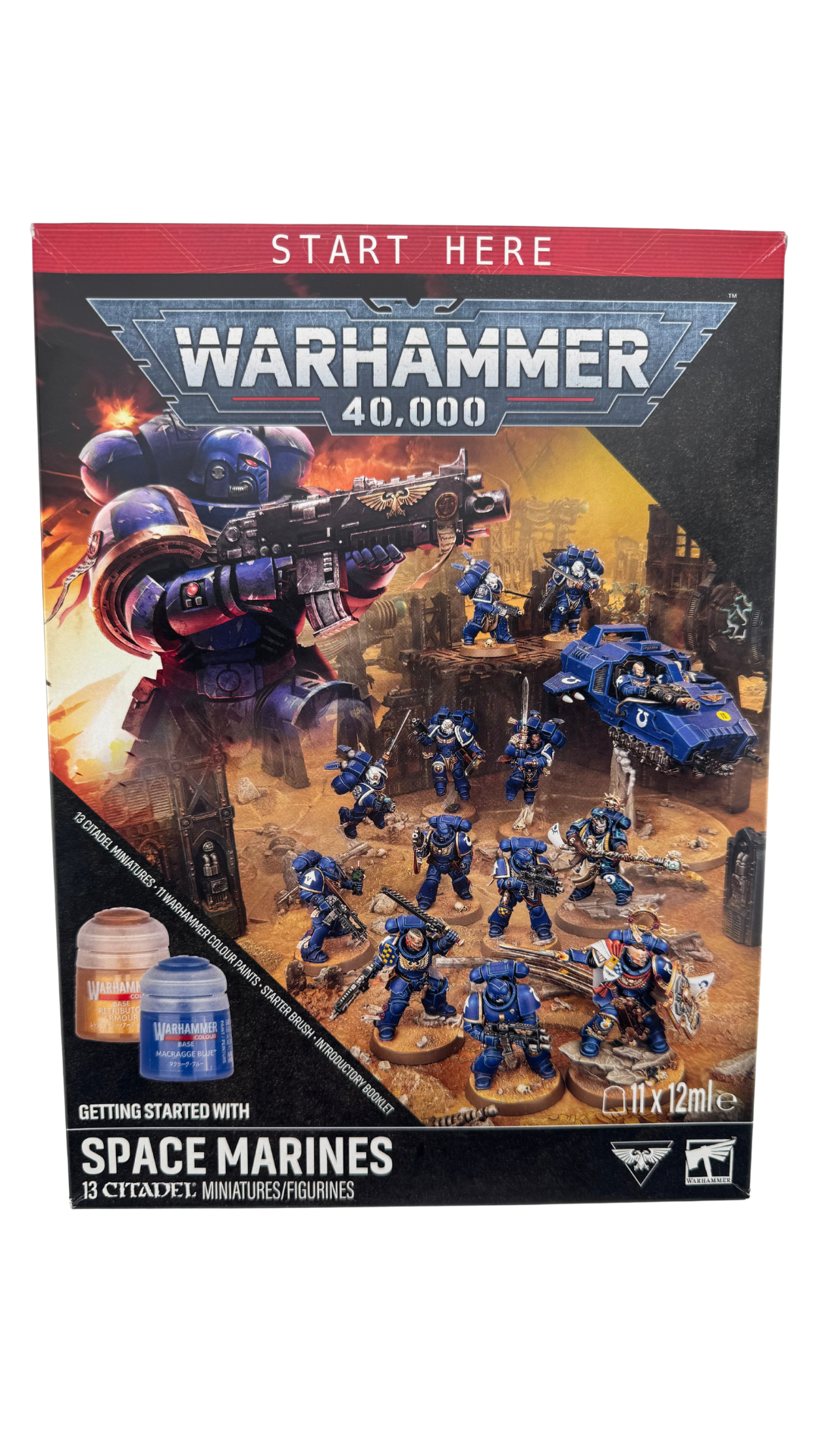 Getting Started with Space Marines | Warhammer 40K Combat Patrol + 11 Paints & Brush