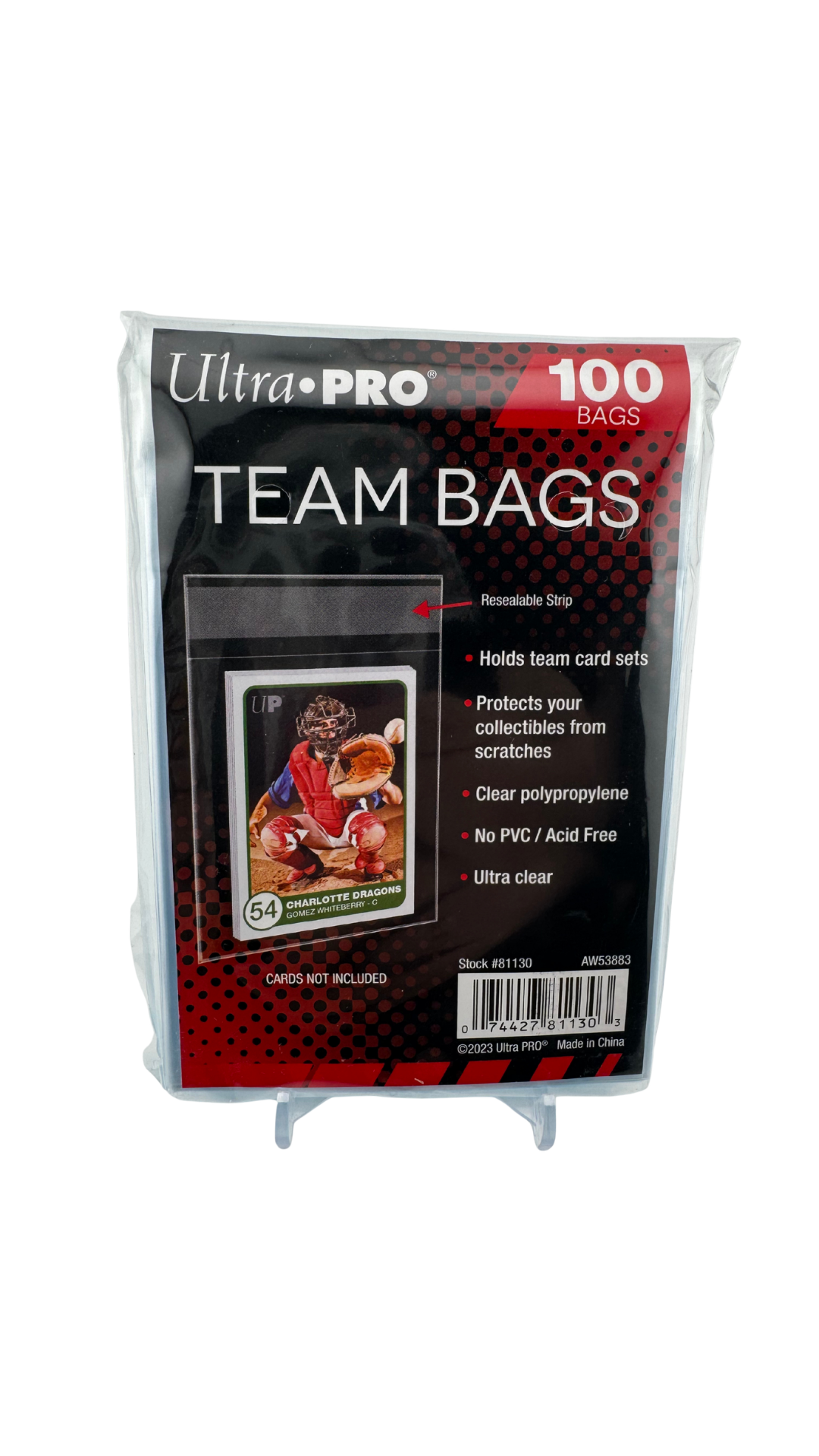 Ultra PRO Team Bags – Resealable Card Bags (100 Count)