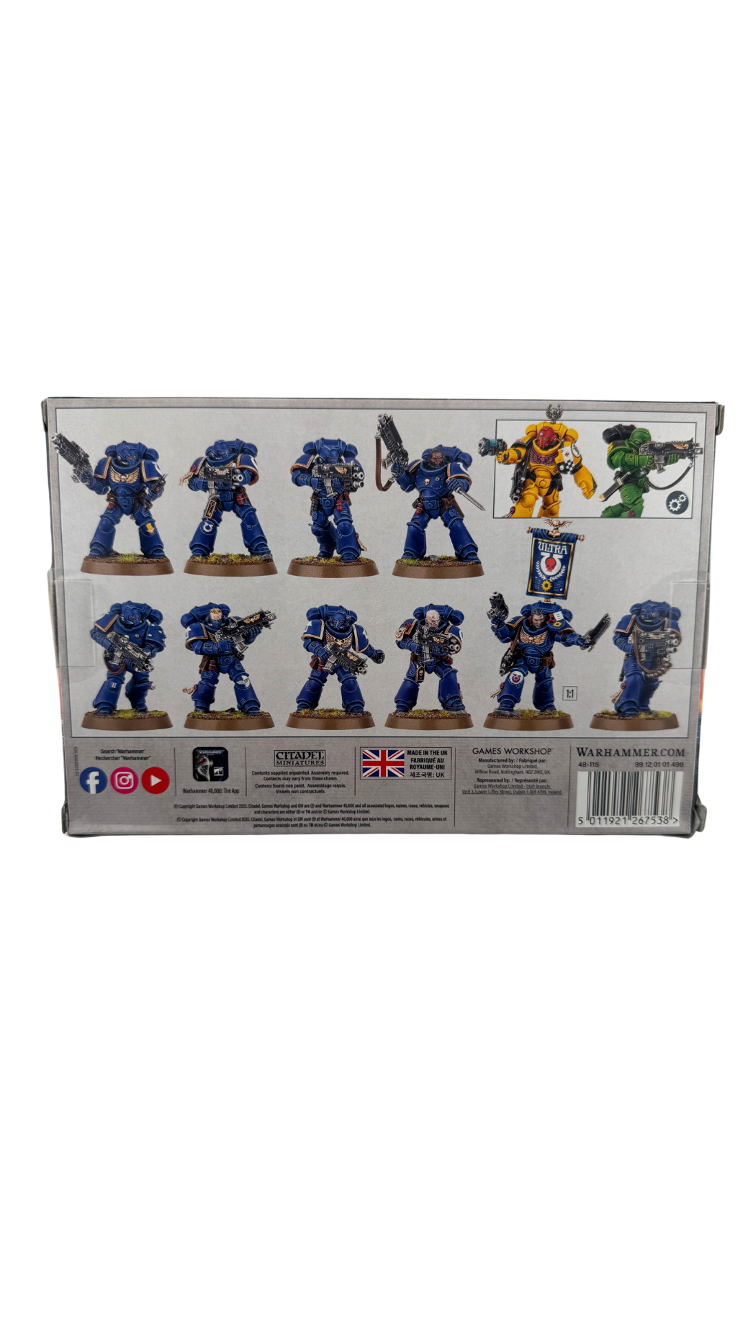 Warhammer 40,000 Space Marines: Intercessor Squad, 10 Miniatures, 2026 Edition (Games Workshop 48-115)