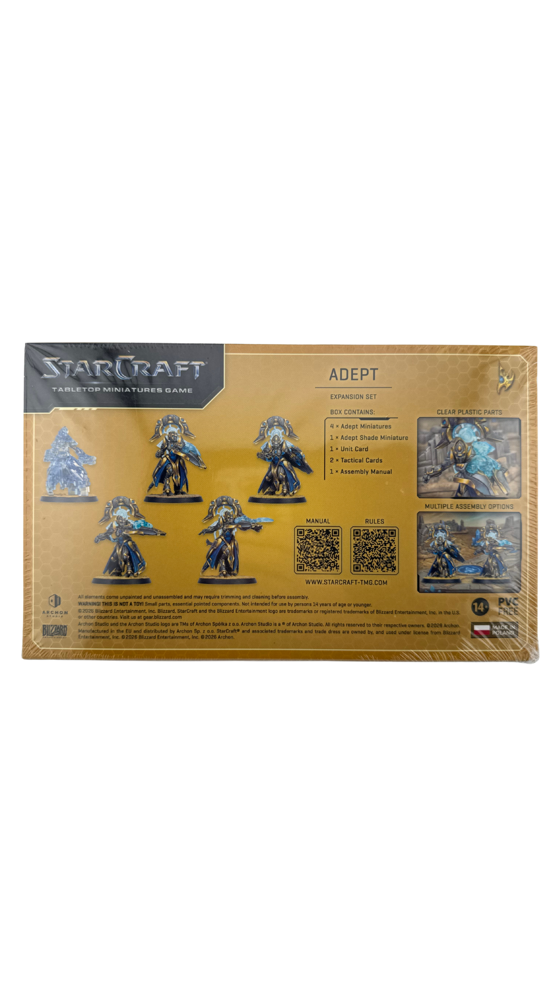 StarCraft Tabletop Miniatures Game: Adept, Protoss Expansion Set, 5 Miniatures (Archon Studio)